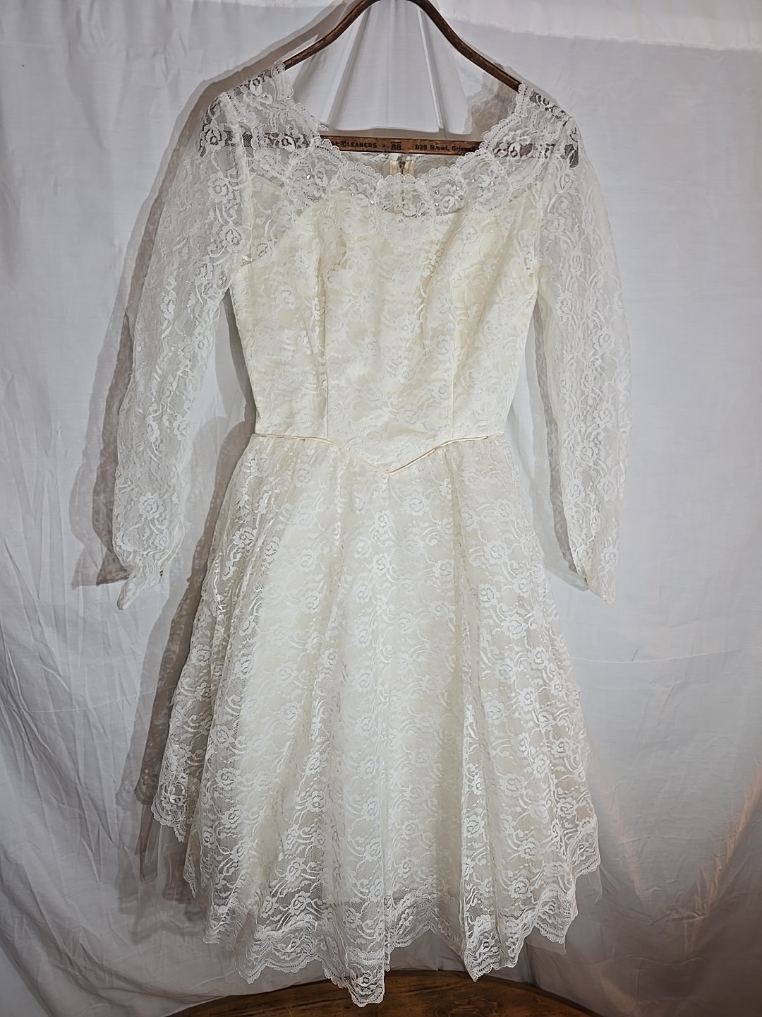 1950’s Lace Party Dress, Mid Century Prom, Wedding, Cocktail Dress