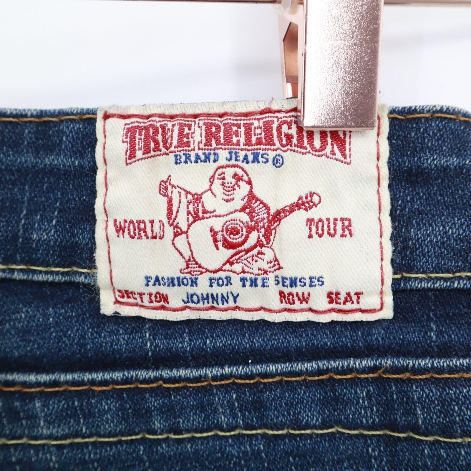 True Religion Johnny Jeans Womens 29 Blue Y2K Cowgirl Western Rodeo Vintage