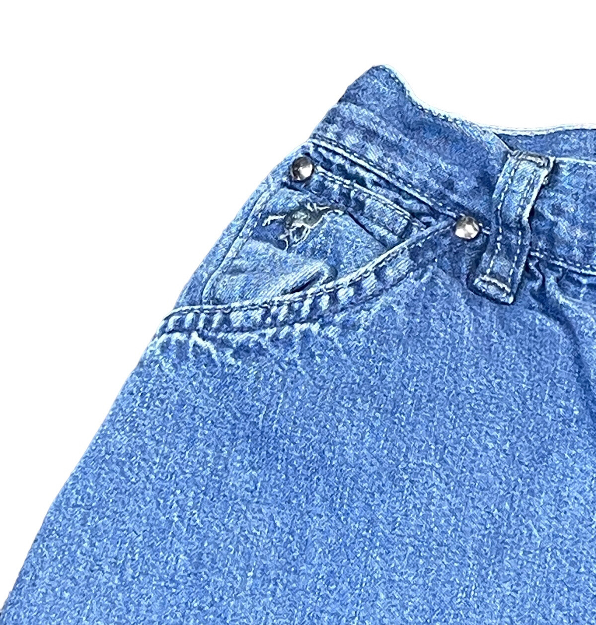 Vintage Women’s Wrangler Jr Fit High Waist Denim Blue Jeans Size 9 (27”x30”) USA