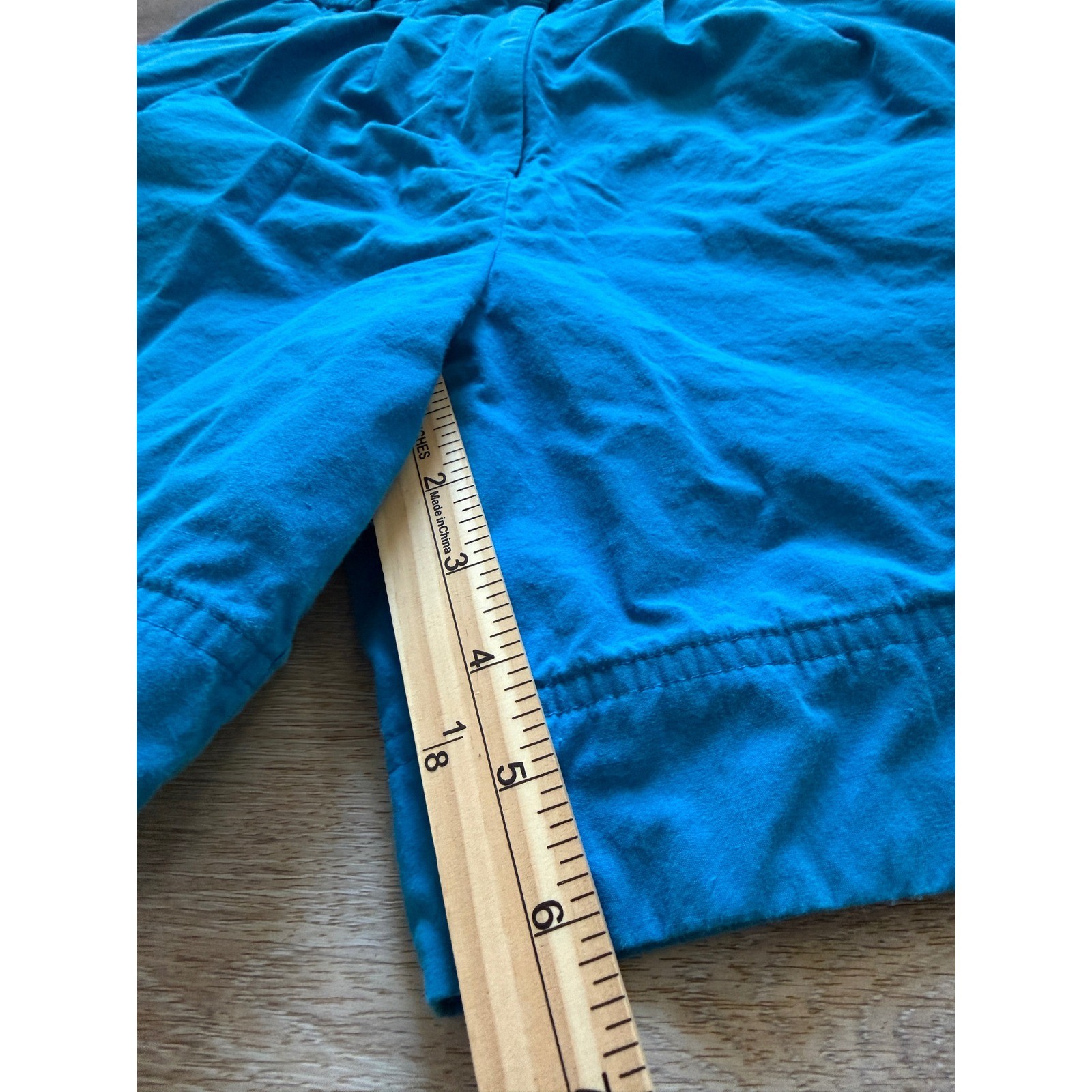 Lilly Pulitzer Vintage Turquoise Blue Cotton Pleated High Rise Shorts Size 6