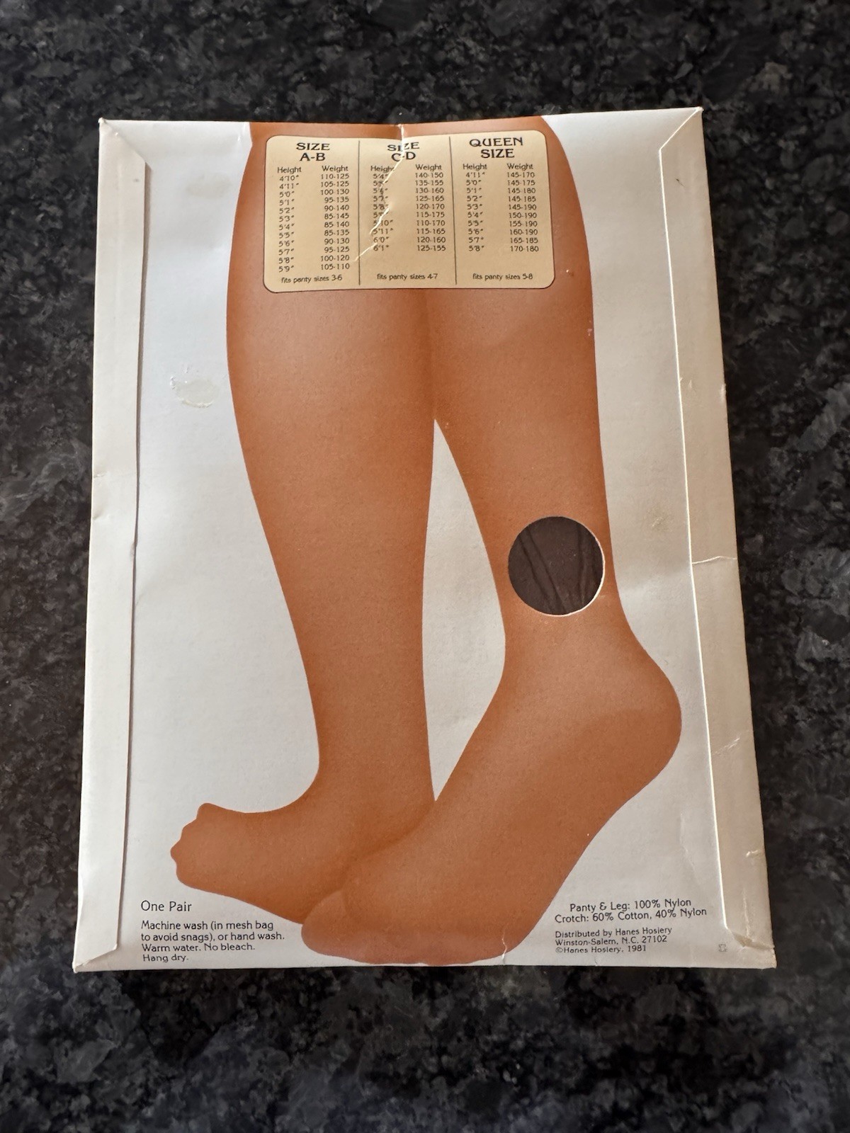Underalls Pantyhose Vintage 1981 Suntan Size C-D Style 320 New Old Stock