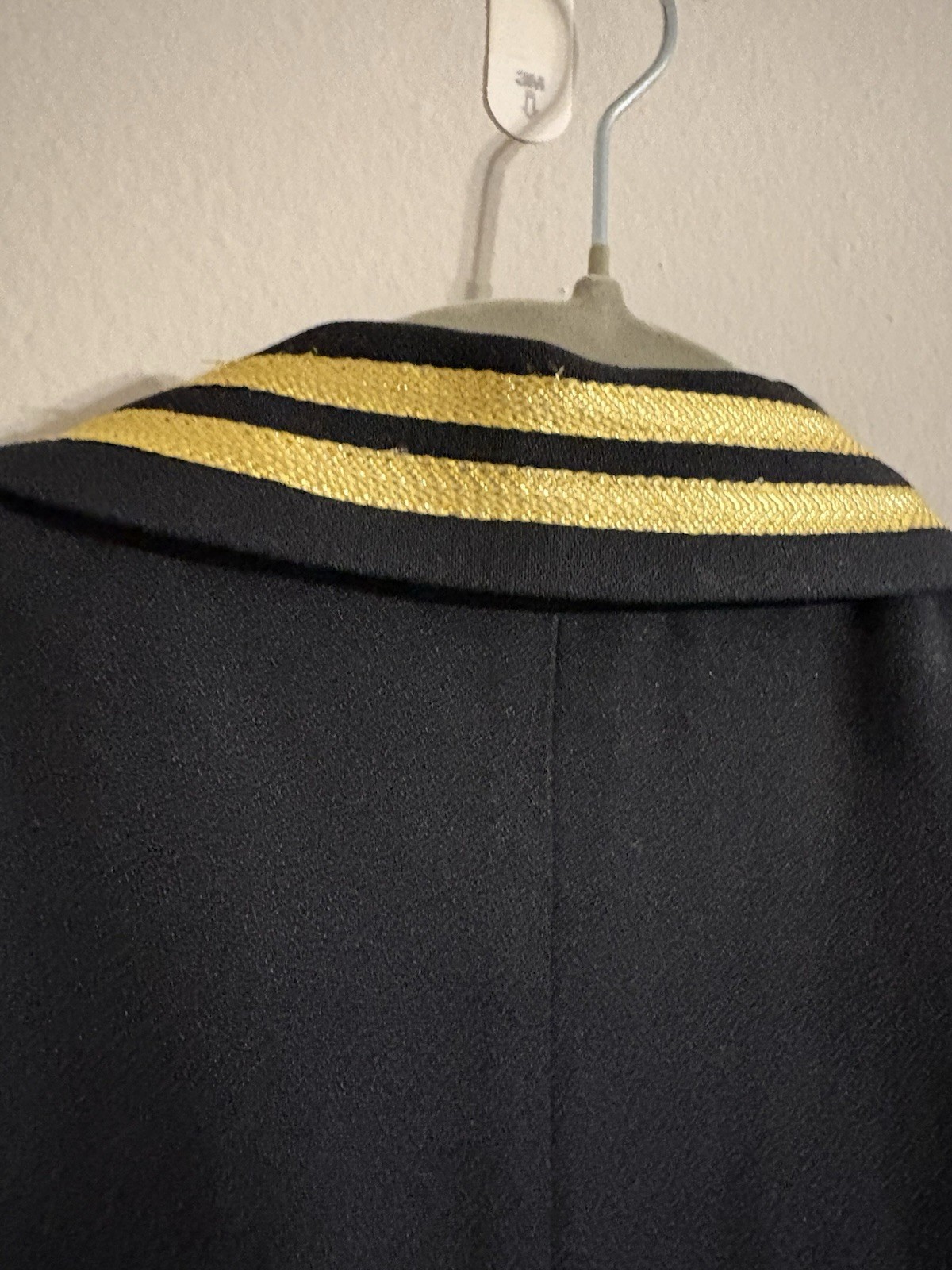 JBS Ltd Vintage Nautical Sailor Black And Gold Double Breasted Dress Size 12