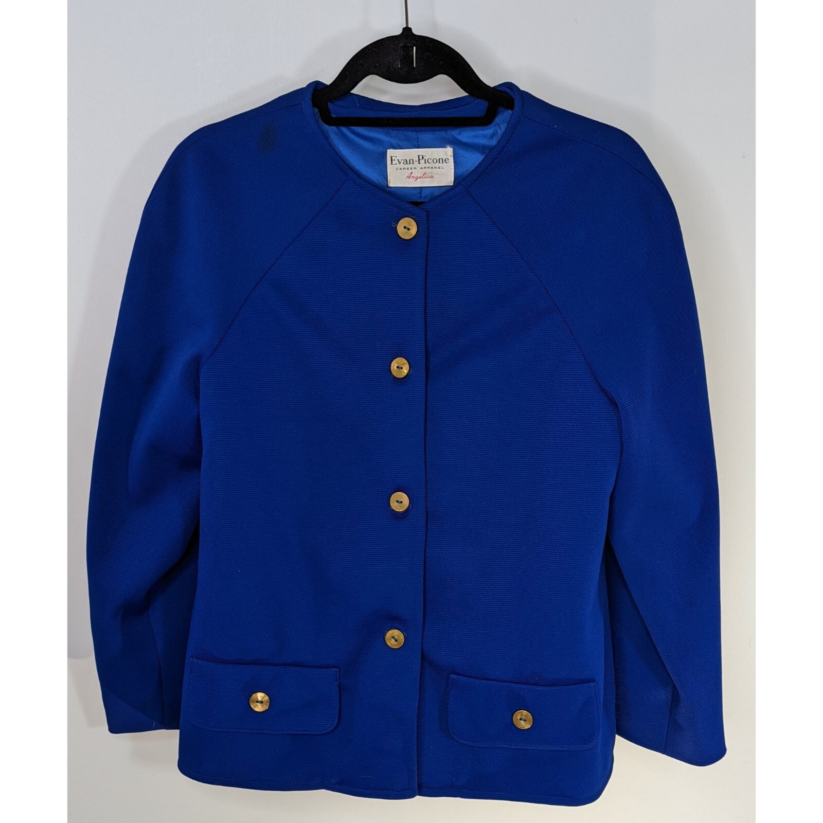 70s Uniform Evan Piccone Career Apperial Angelica Blue Jacket Vest Brass Buttons