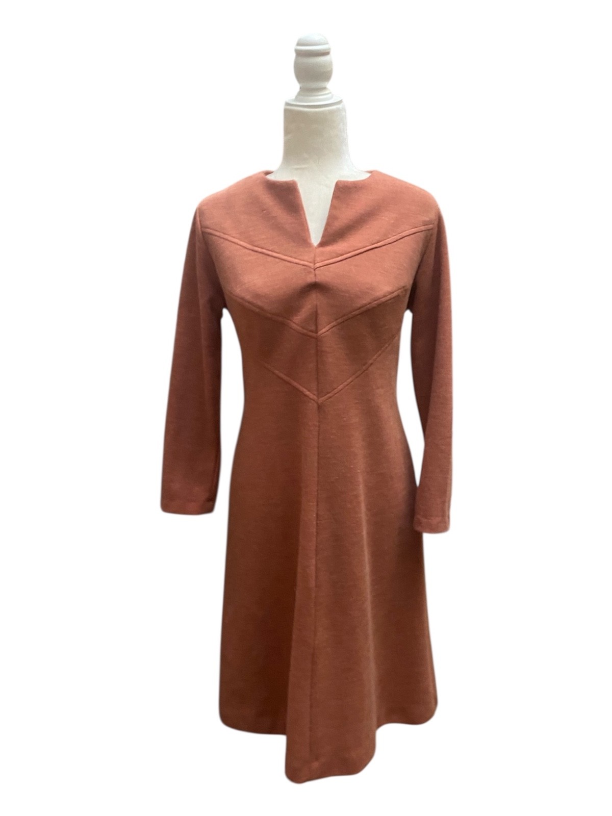 Ellen Rogers Womens Vintage 1970s Long Sleeve Sheath Dress Size Large Secretary