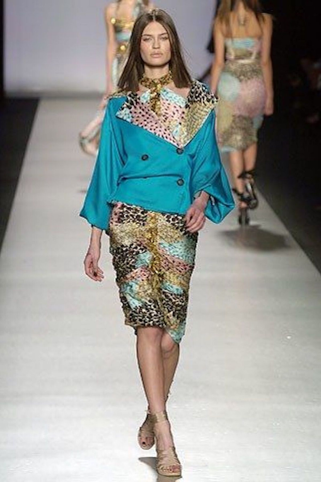 New Missoni Dress Flower Embellished Silk Sz 40 US 4 Vintage RARE