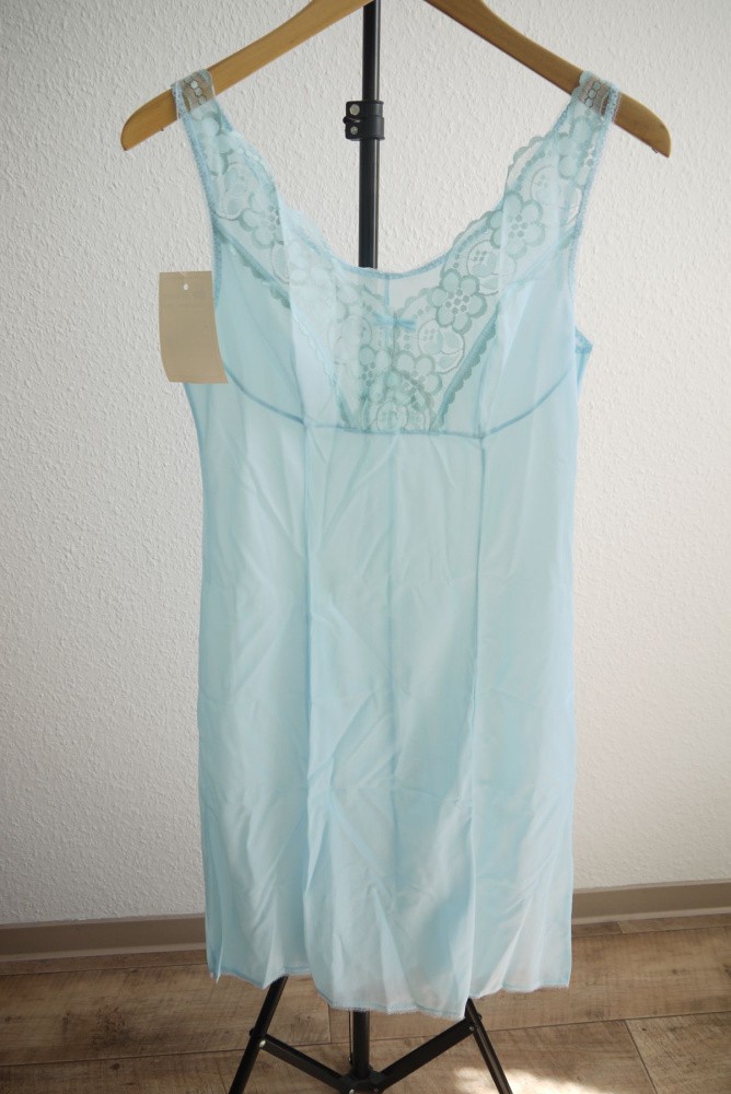 Negligee GDR women VEB knitted fashion vintage nightgown underskirt underskirt