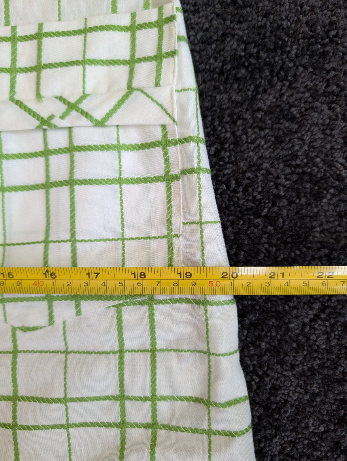 Vtg 1970s A-Line Shift Day Dress Light Weight NWOT Size M/L Mod Plaid Sleeveless