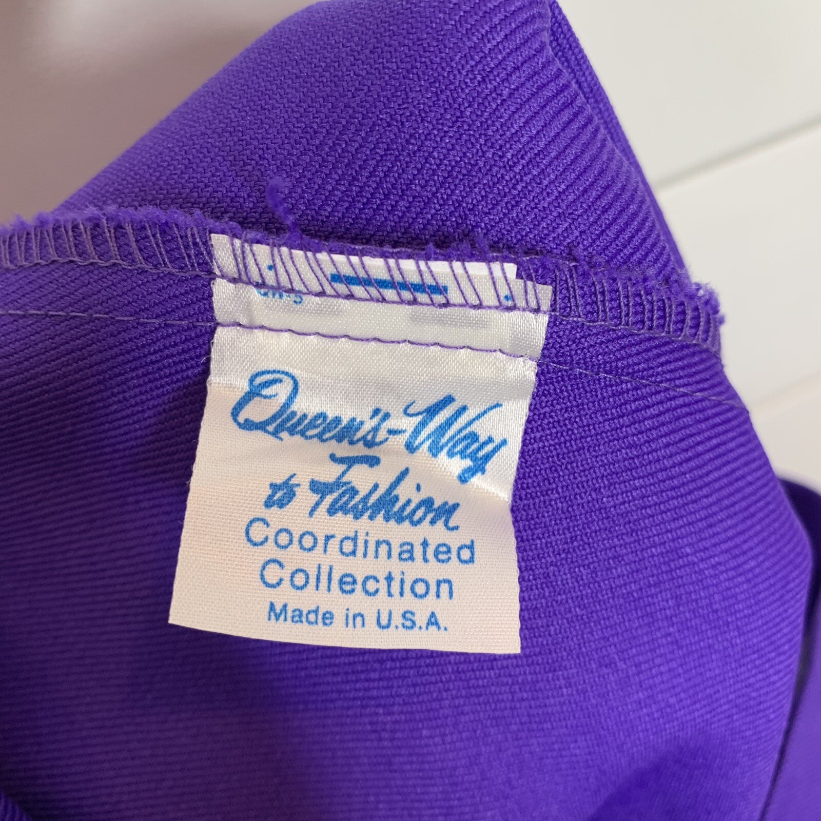 Vintage Queen’s Way to Fashion Pants Size 10* Purple High Waist 90s 80s USA Made