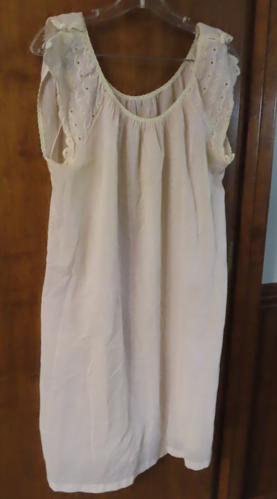 Vintage JCPenney’s Lace Nightgown Light Pink Size Medium Poly Cotton