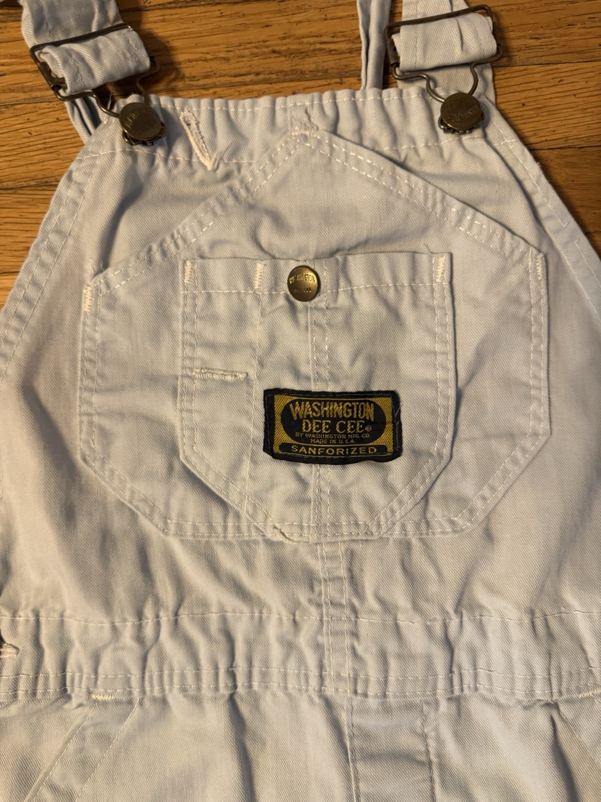 1960’s Sanforized Washington Dee Crew Overalls Measurements In Pictures