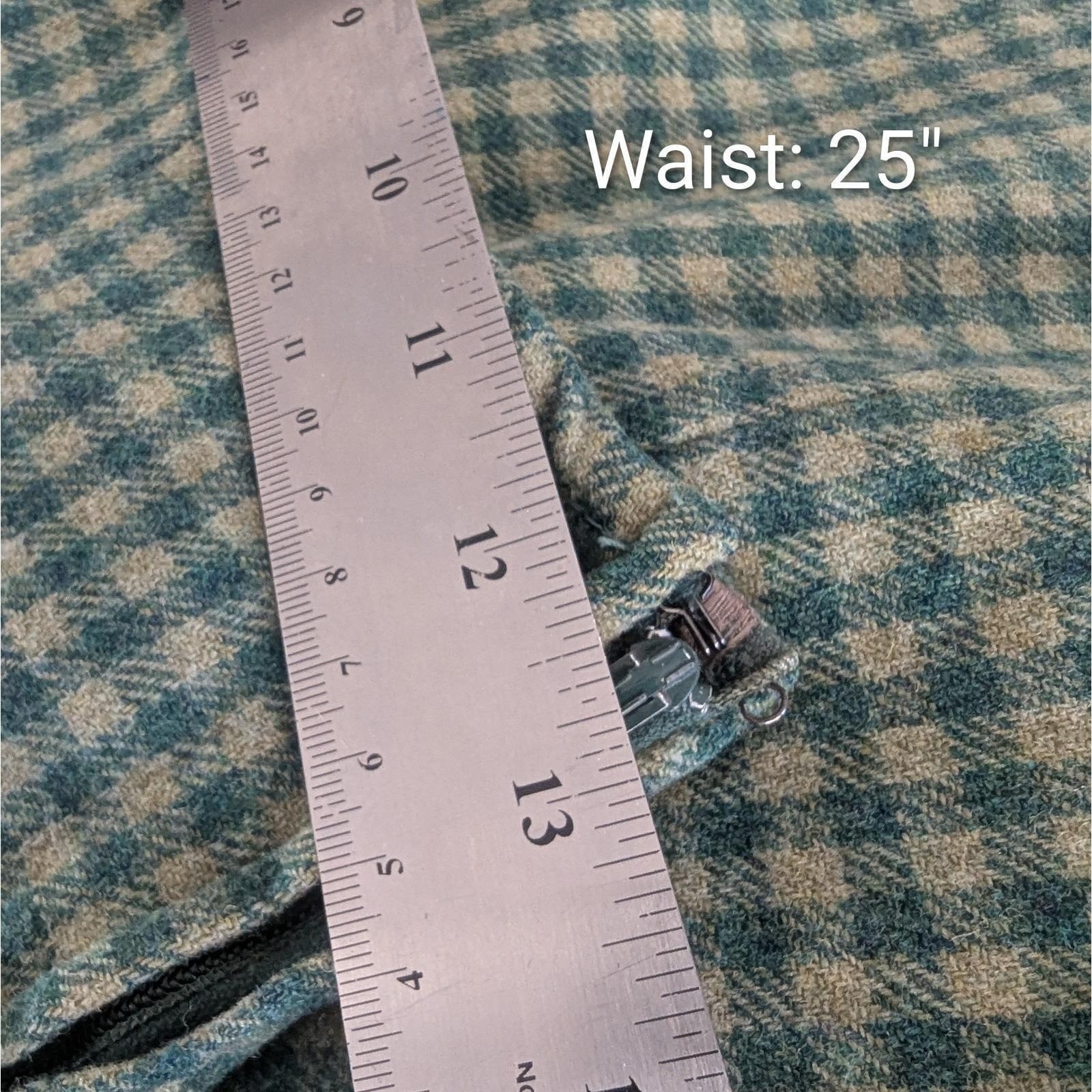 Vintage Pendleton Wool Skirt Grandma Librarian Lined 25″ Waist Twee Rockabilly