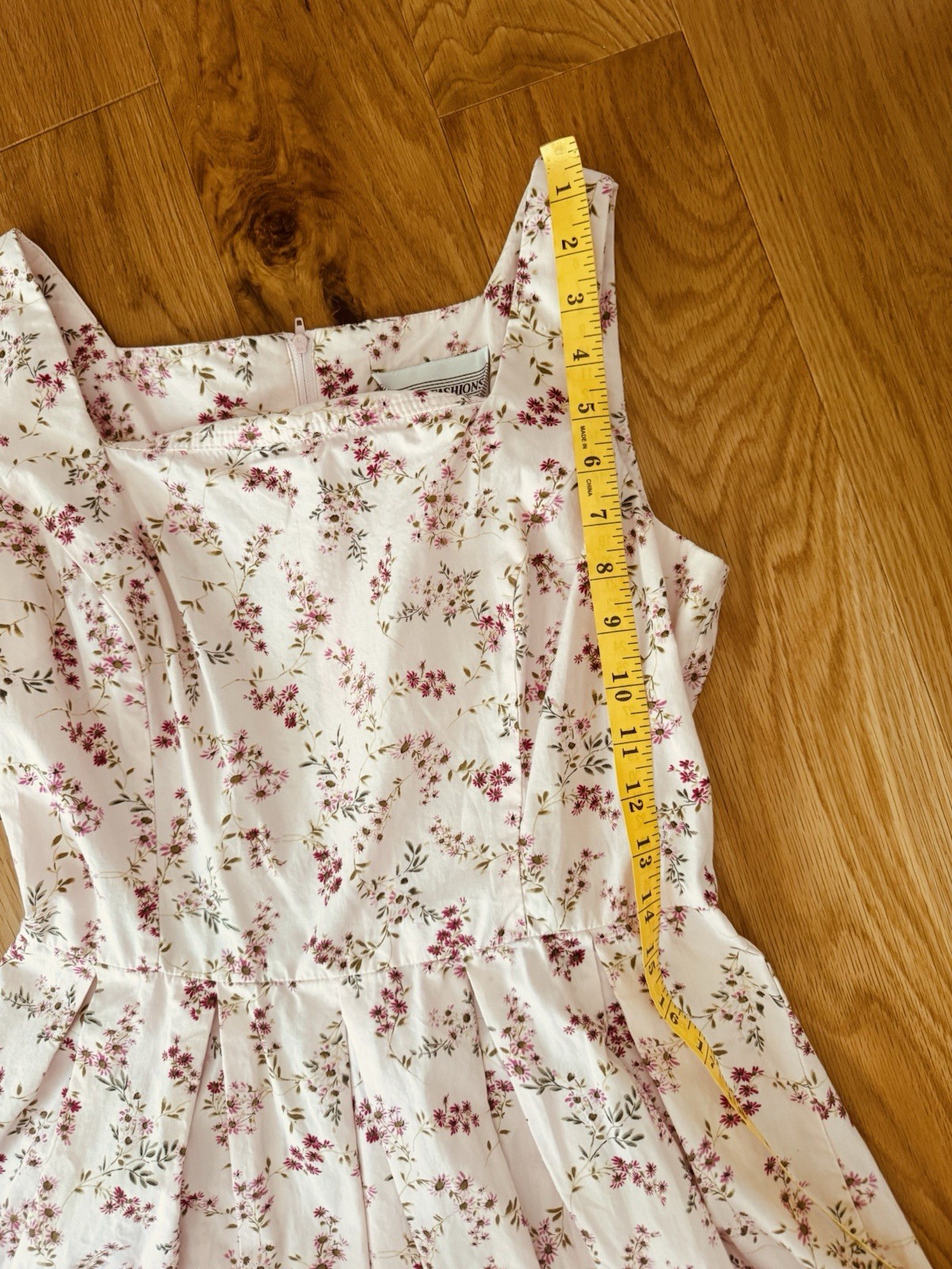 Vtg Floral Rose Cotton Sundress Prairie Dress Cottagecore Boho Small