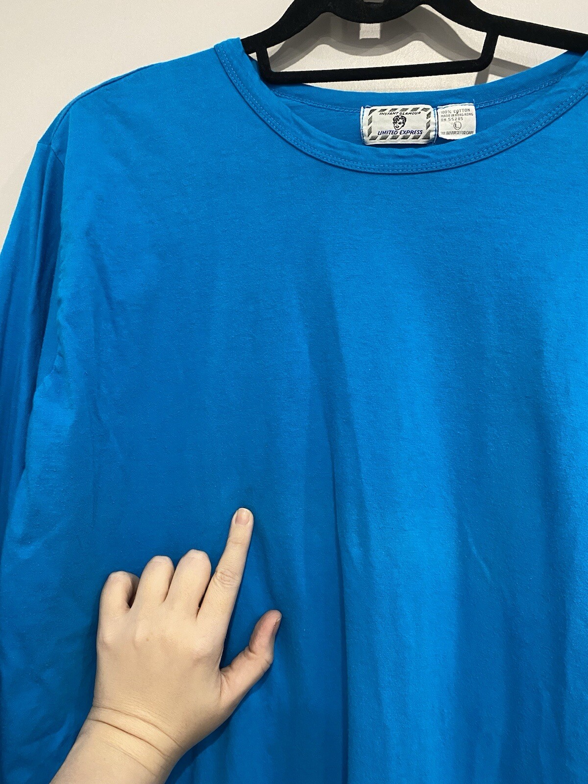 Vintage 80s Limited Express Blue Tunic Or Nightgown With Slits