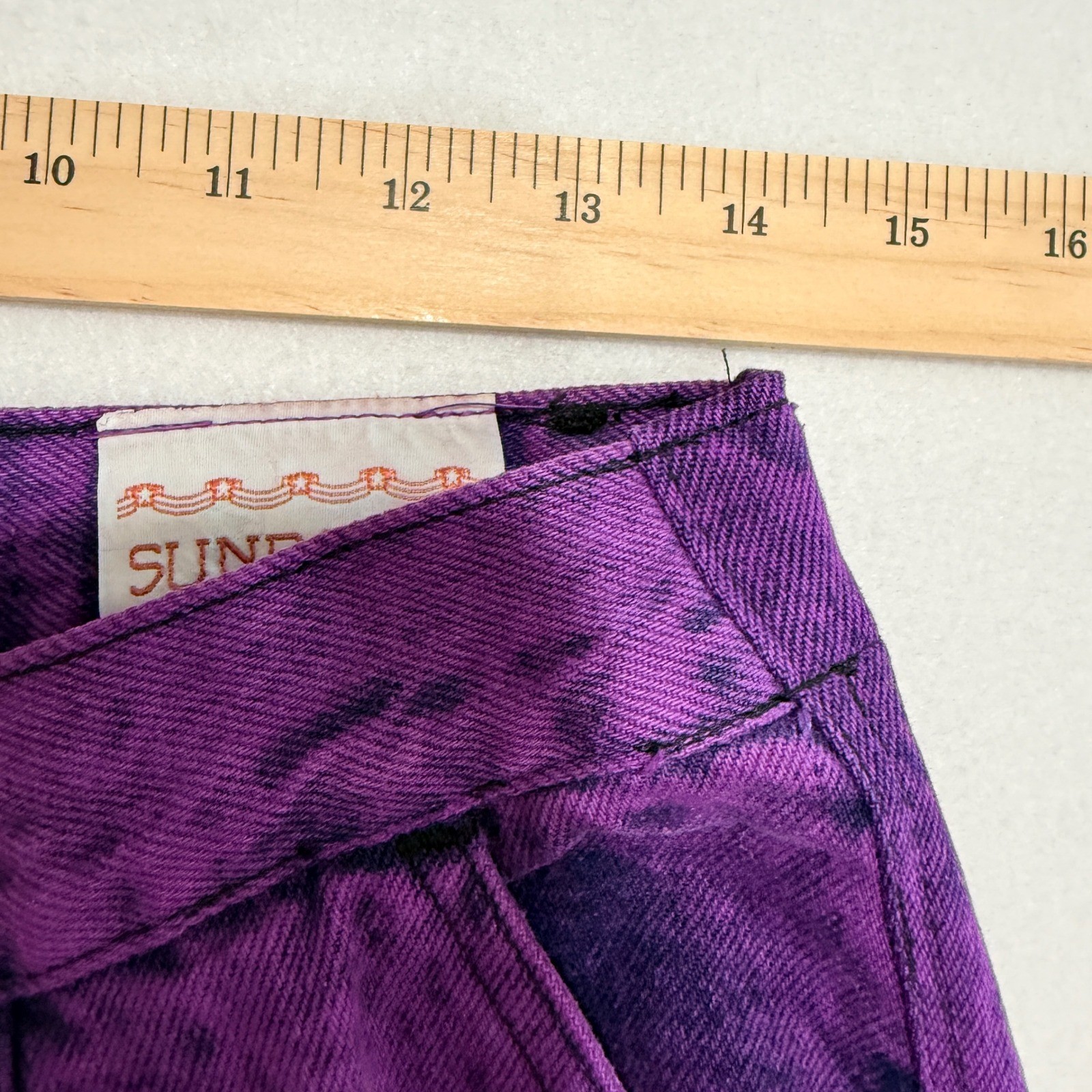 Vintage Sundance Mom Jeans 13/14 Purple Acid Wash High Waist Retro USA