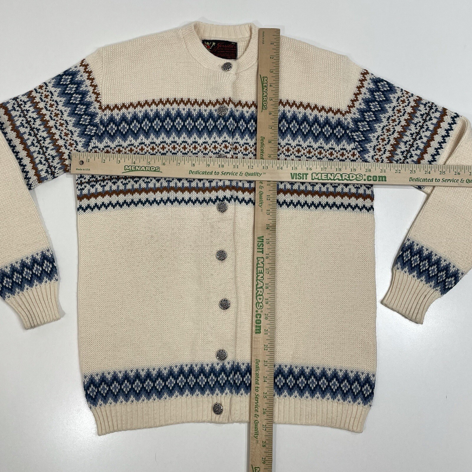 Vintage Swiss Jersild Cardigan Knitted Button Sweater Women’s Size 42