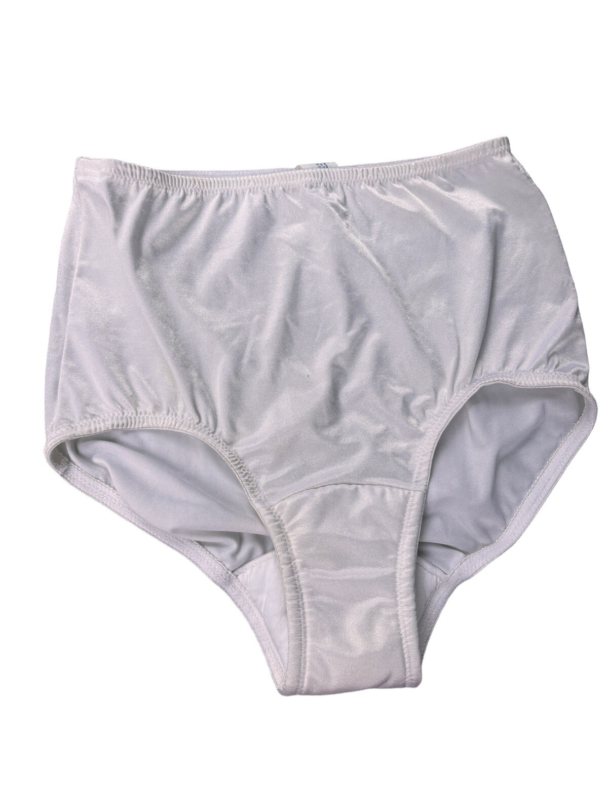 Vintage Nylon Panty Built-in Padded Liner Sanitary White Medium 27-28 Granny