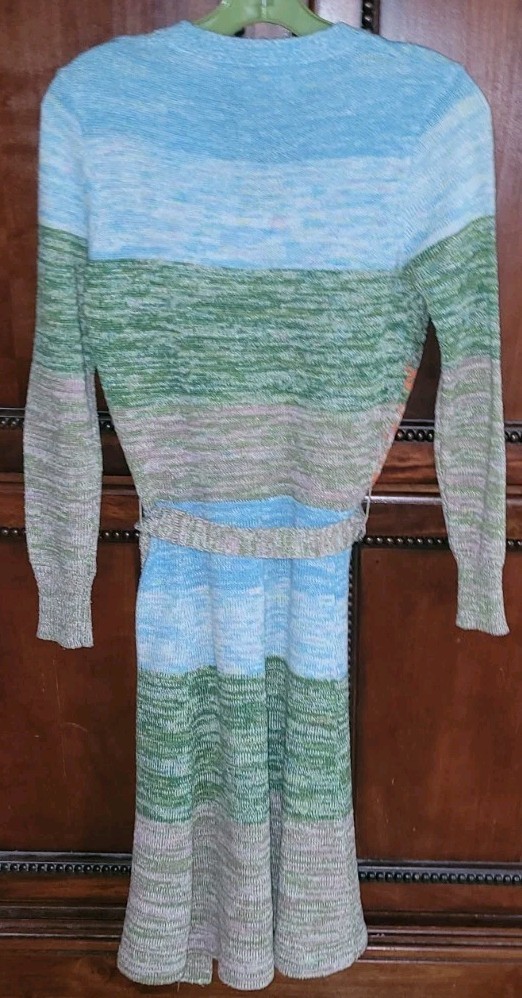 MOTHER NATURE For ORGANICALLY GROWN BY ARPEJA KNIT DRESS, 1970s, EUC, Sz S