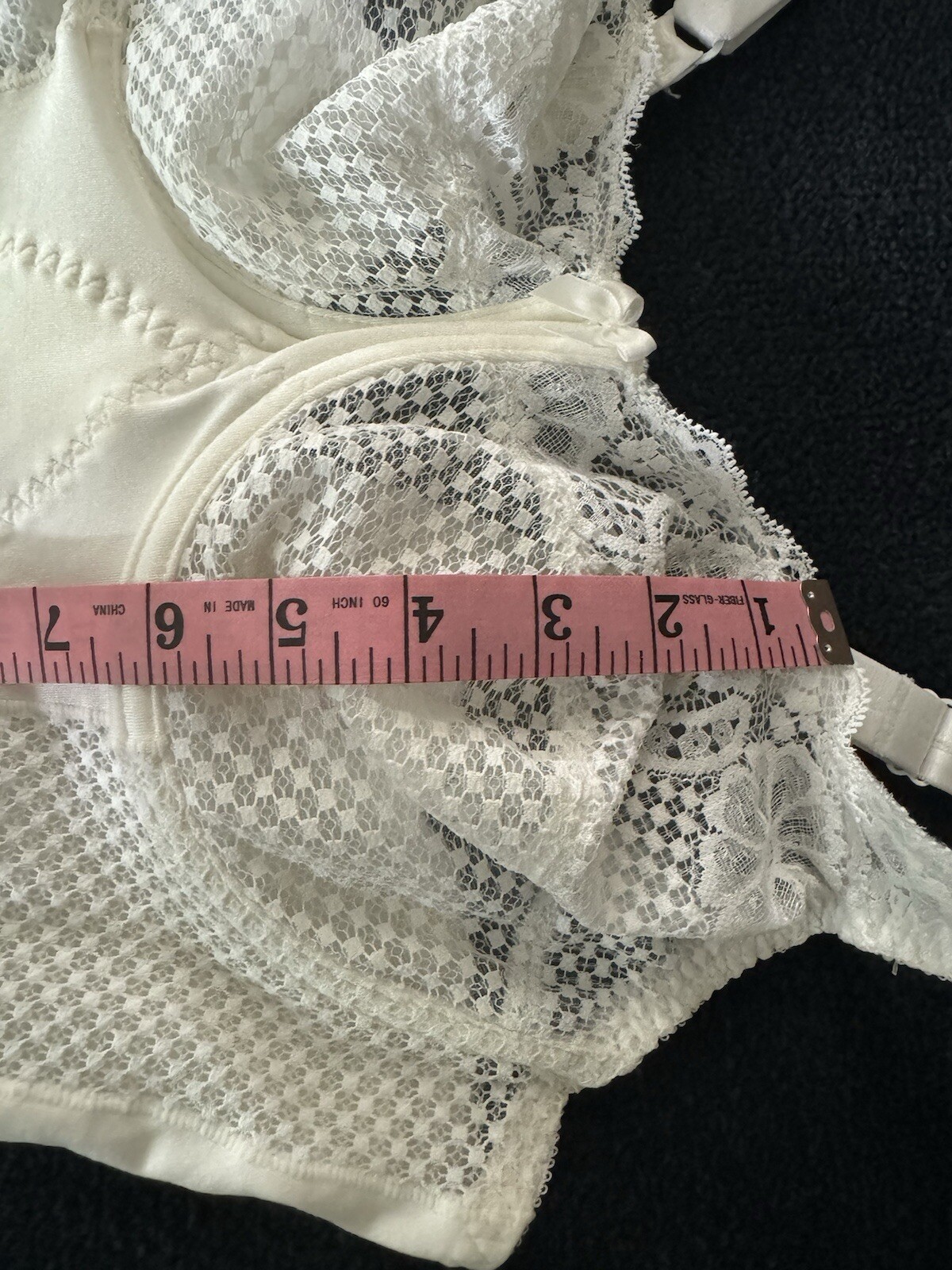 Vintage White Lace Teddy Lingerie By Goddess Size 38B Bodysuit 70s 80s Underwire