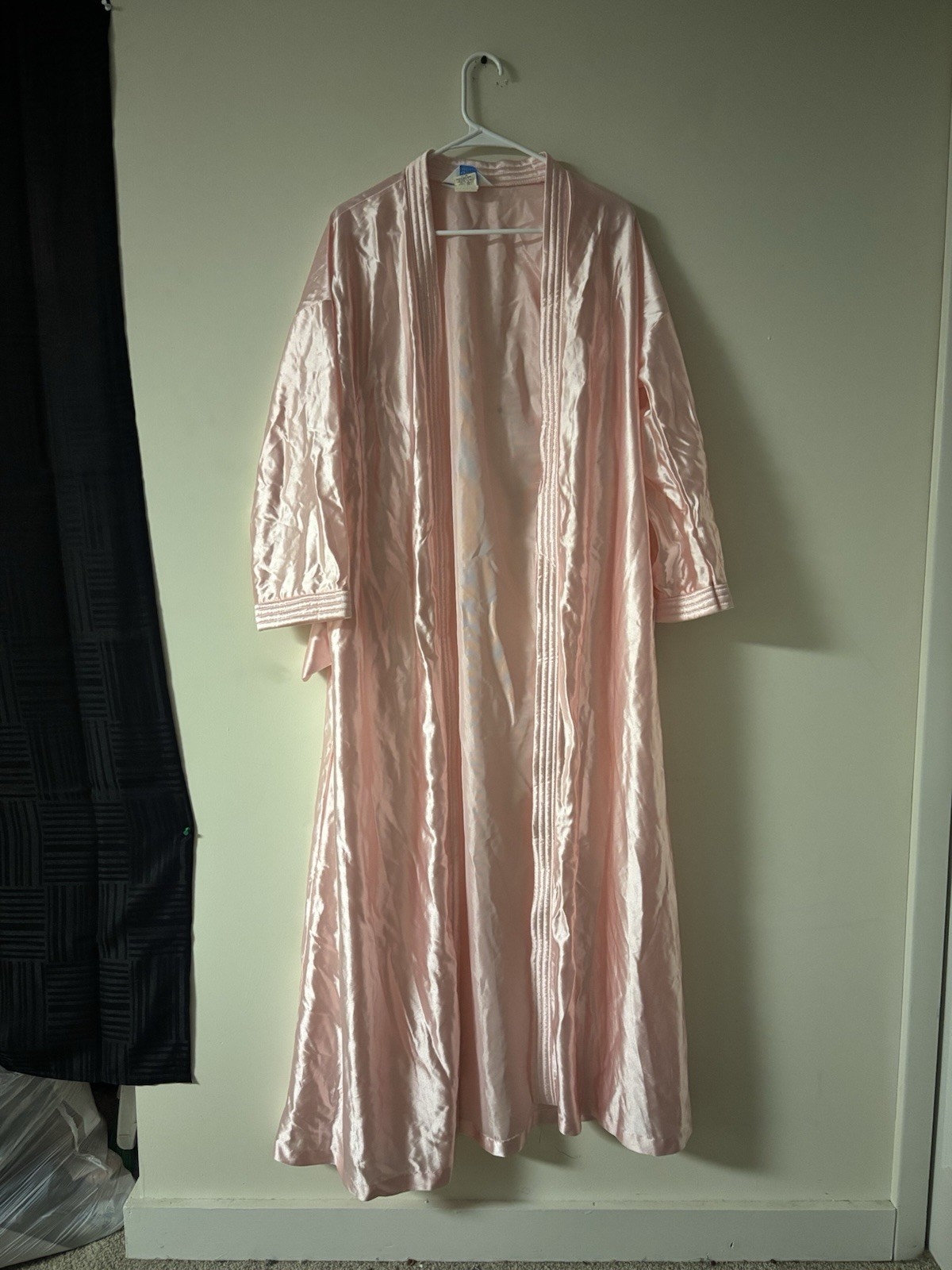 Vintage At Home Wear Pink Long Robe USA Made Women’s Large Loungewear