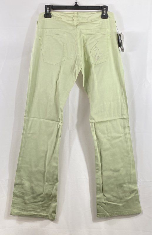 Vintage Y2K Baby Phat Women’s Green Stretch Twill Jeans Made in USA NWT Sz 7