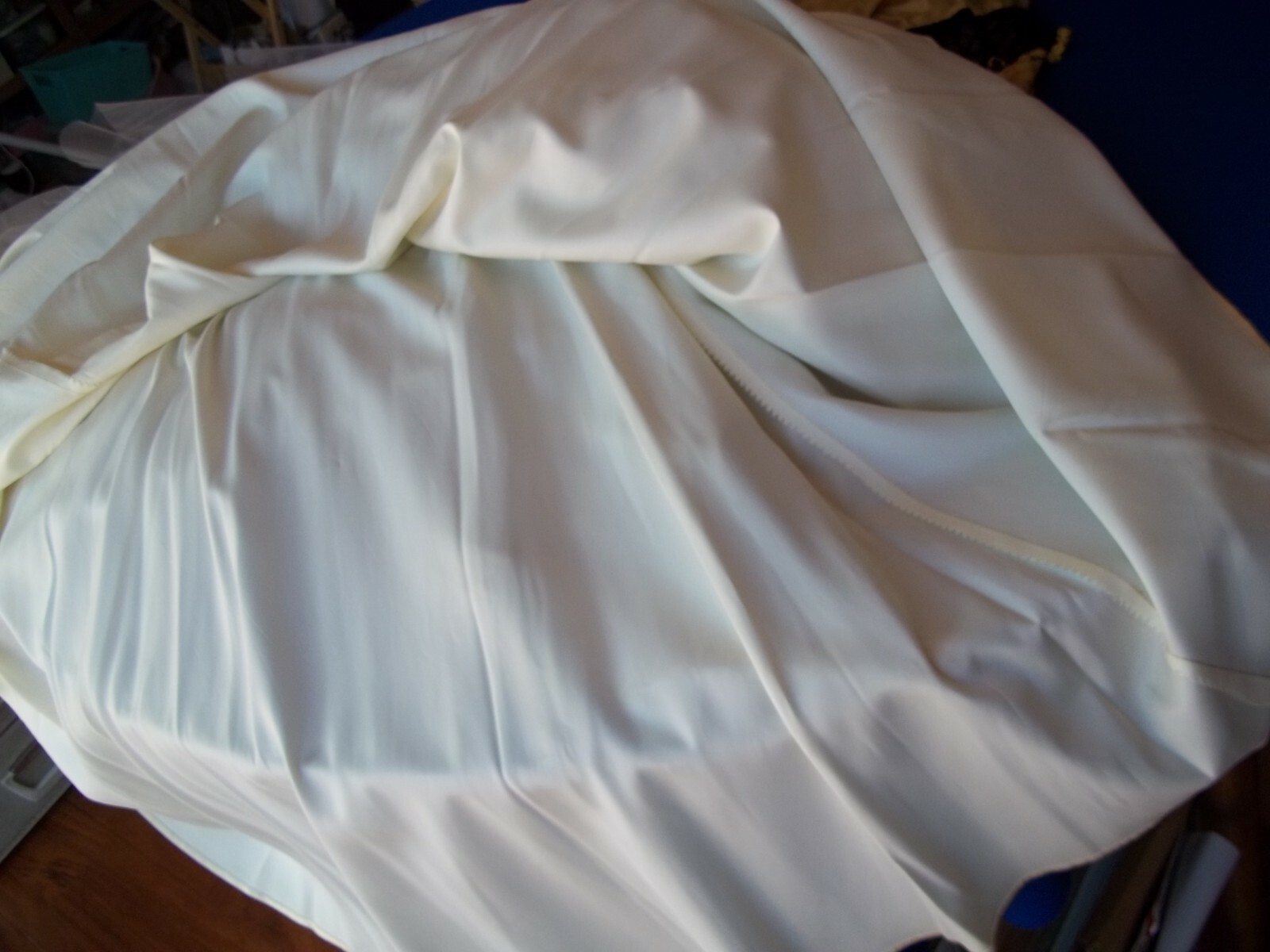 Vintage 50’s Tulle and Lace Ivory cupcake silhouette Wedding Gown Sz Small 36-37
