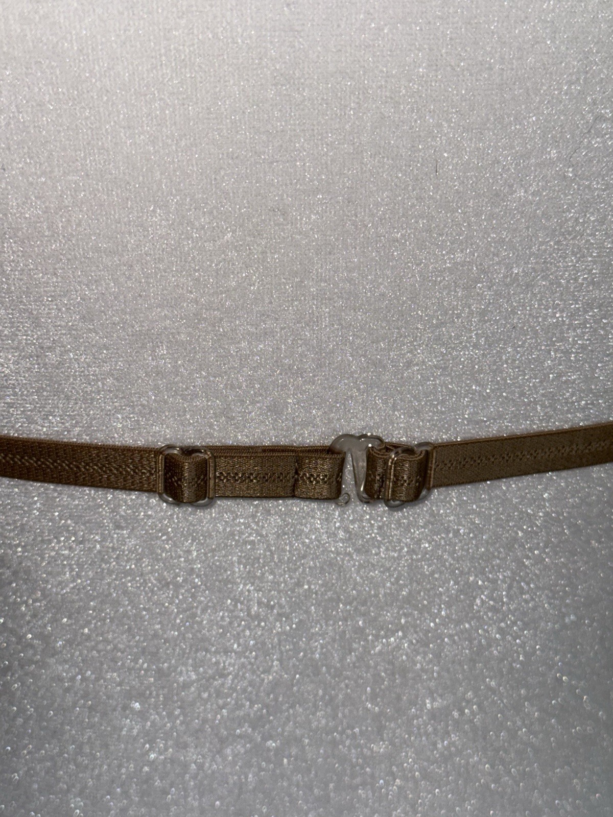Vtg Vivine La Rinascente Bra 100% Silk M L Bralette Mocha Brown Stripe NOS