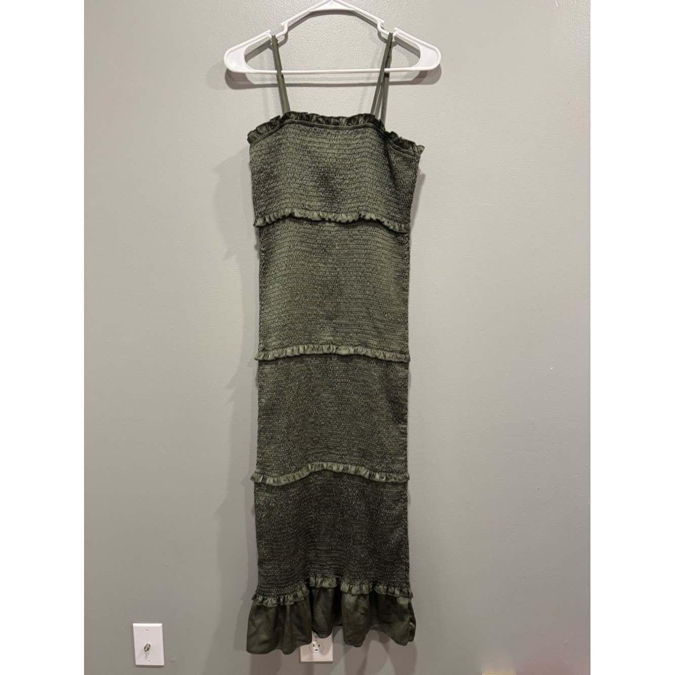Mable by Anthropologie Dress in Green Size Large