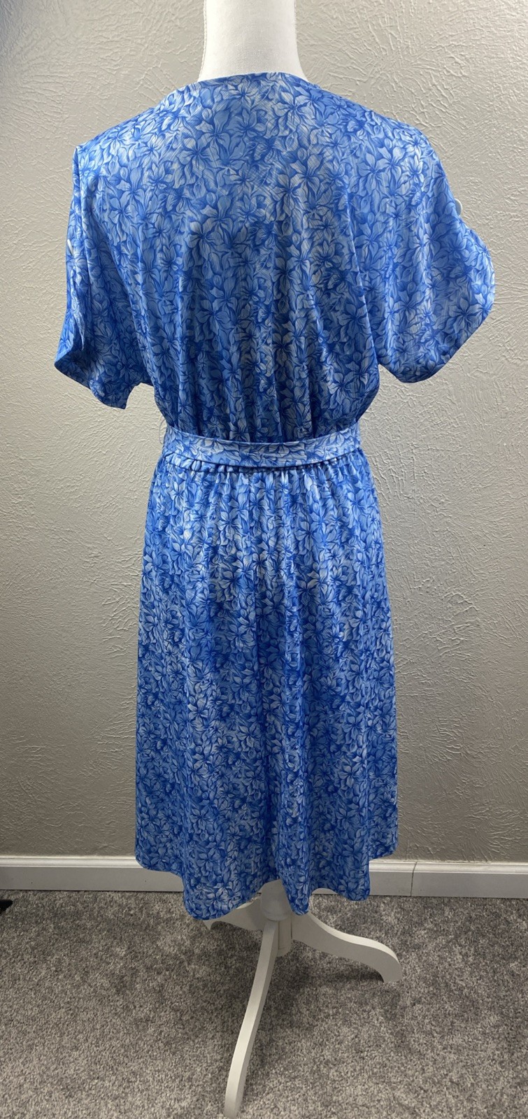 Haband For Her Dress Blue Floral Summer Daytime Dress