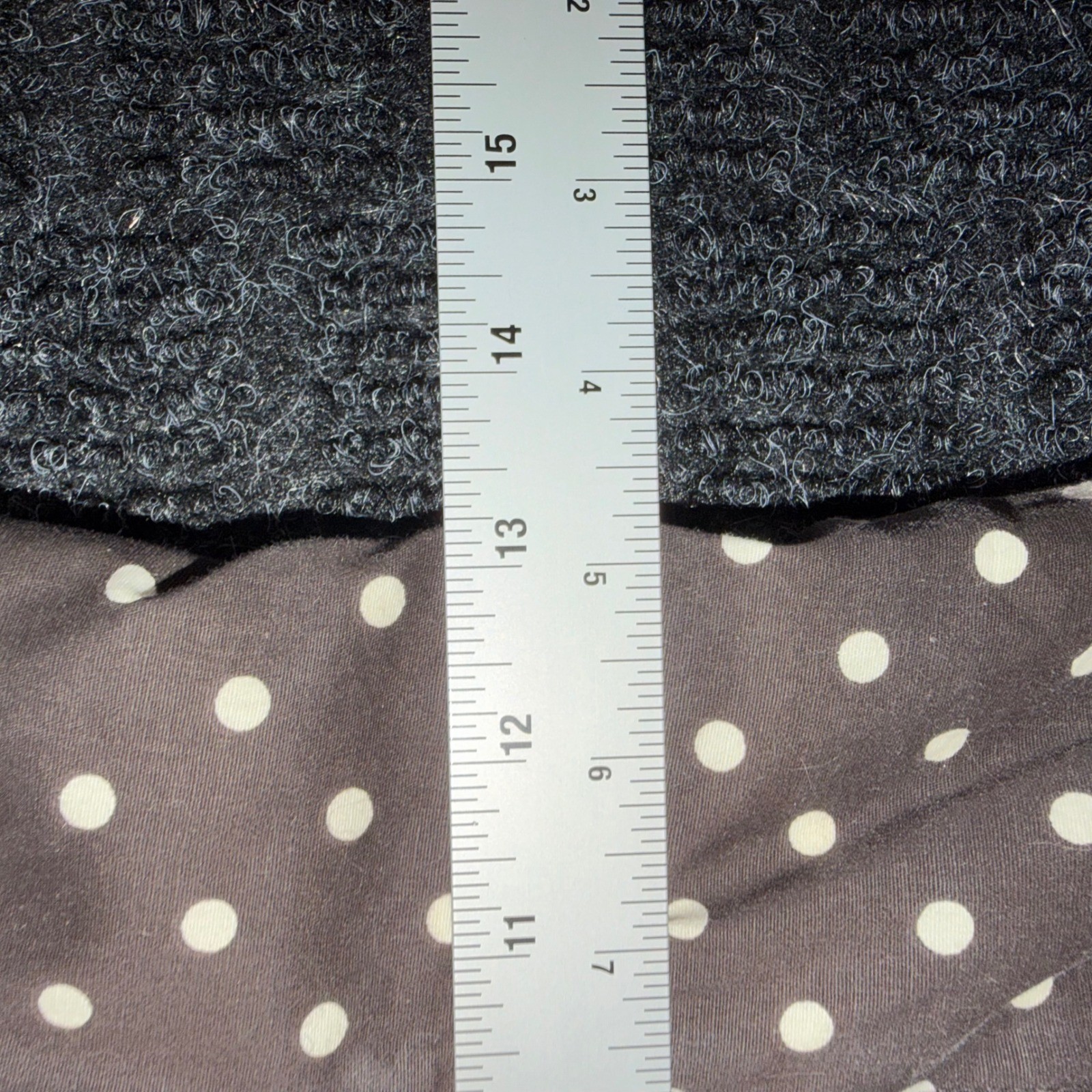 Vintage I.N. San Francisco Y2K Polka Dot Dress Bow Lace Hem Brown White Size 11