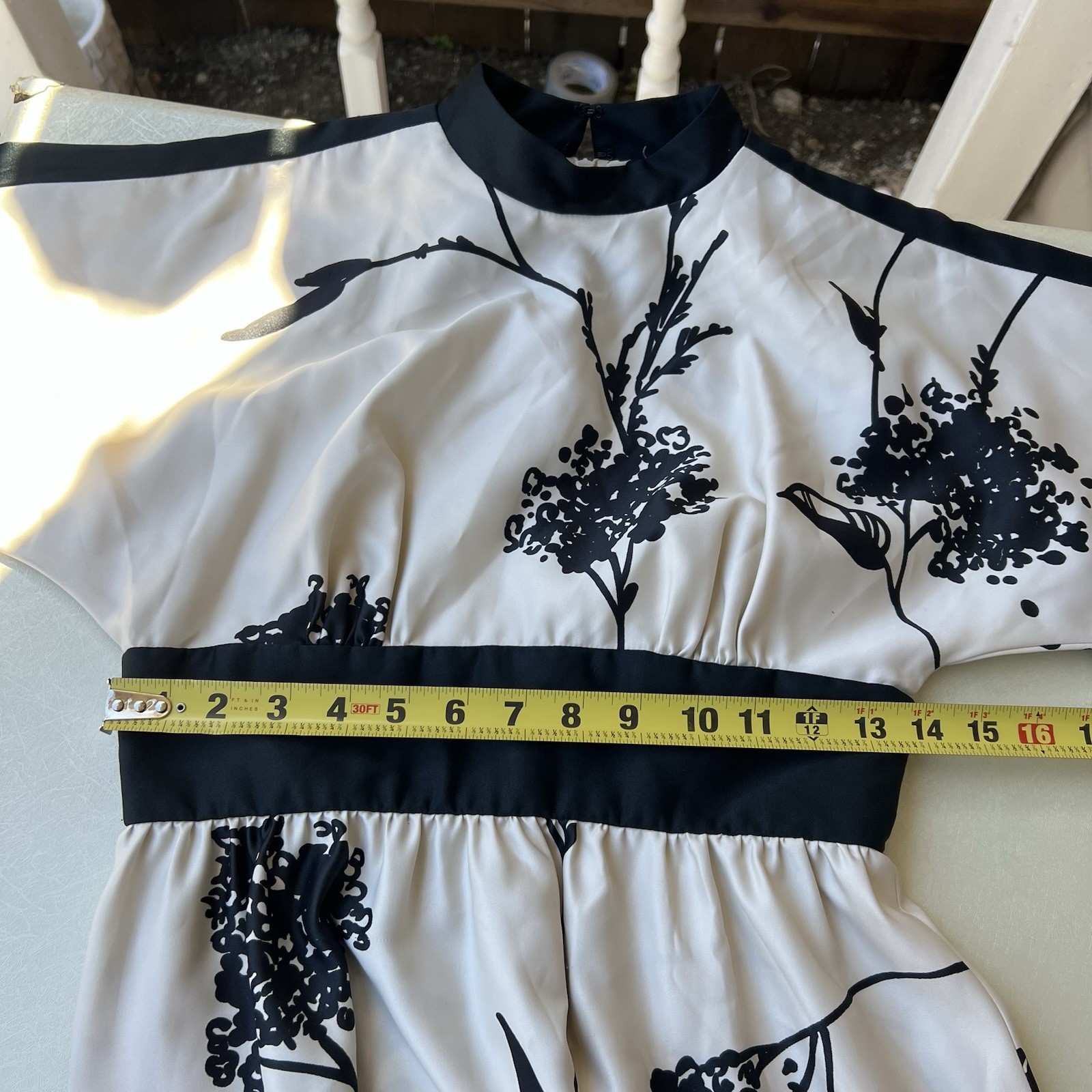Vintage Tori Richard Honolulu Retro 70sWhimsygoth Empire Waist Floral Gown 8