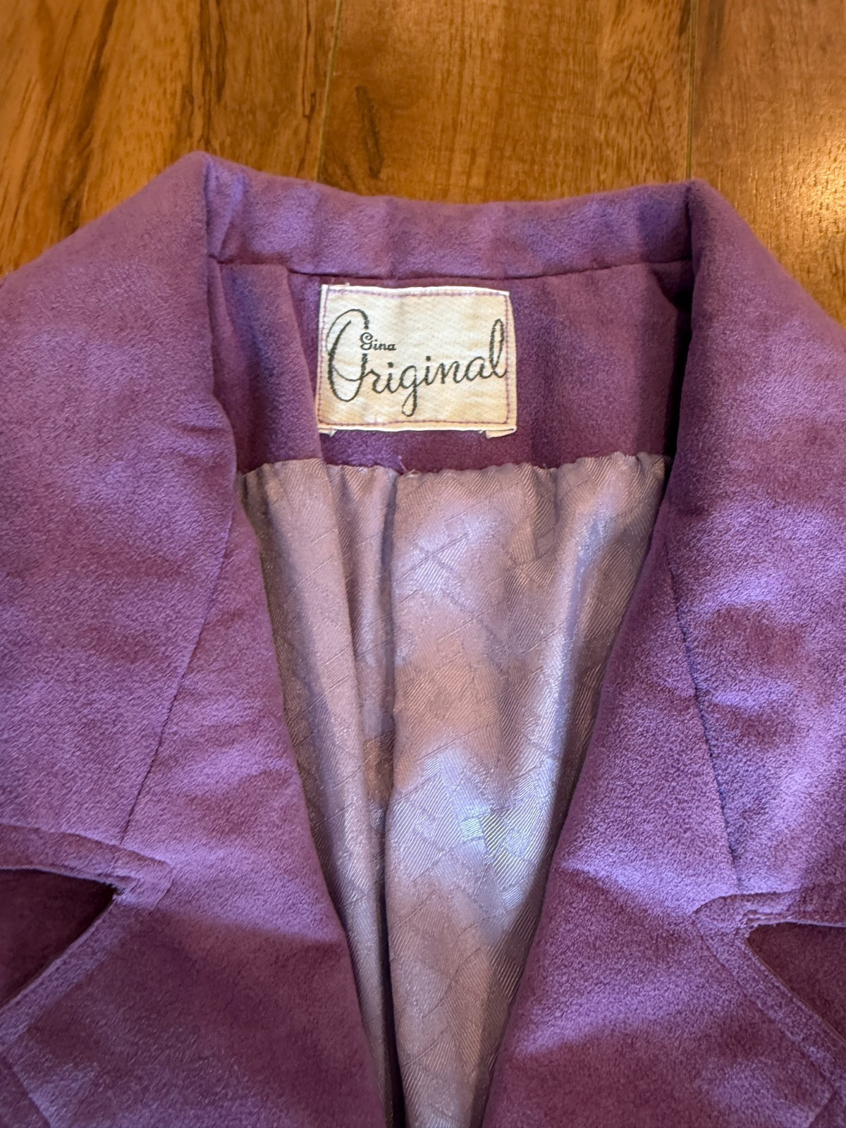 💜 Lot of 2 Vtg Suede Skirt Suit Sets 80s Power Secretary Lavender Mint M L