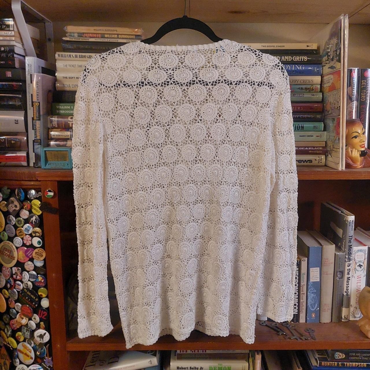 Vintage full lace white cardigan