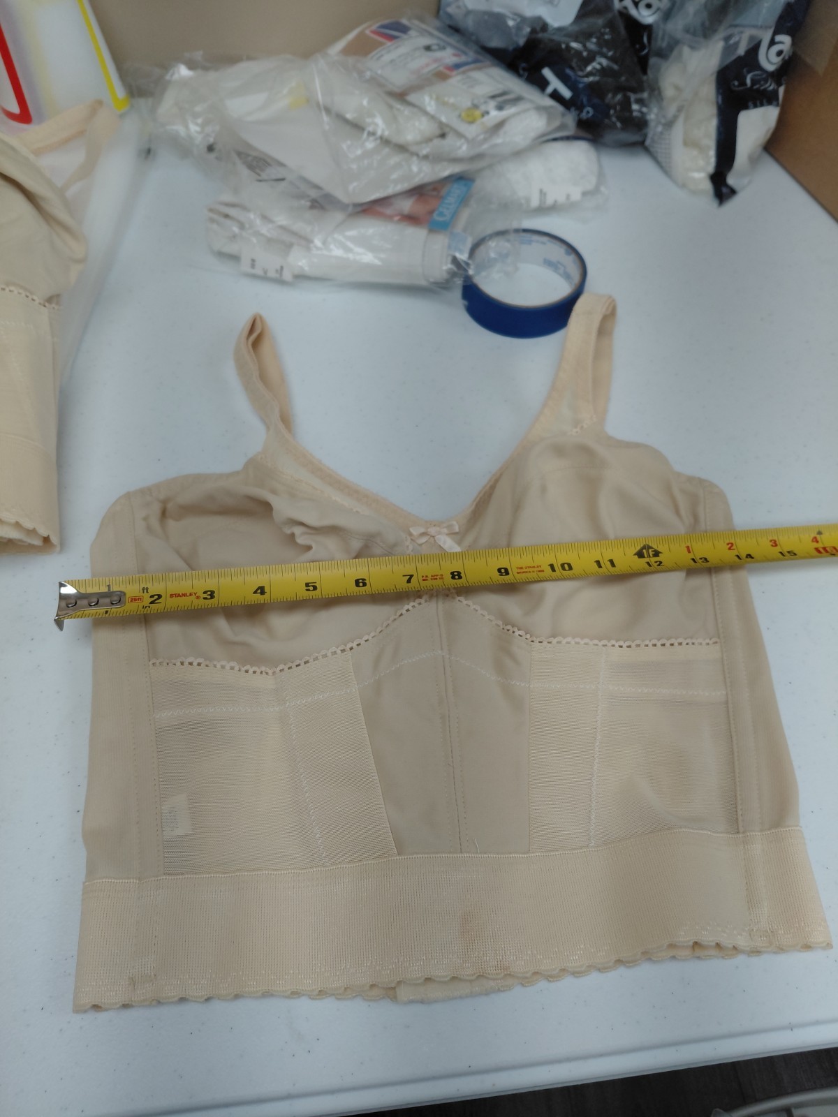 Vintage Crown-nette Longline Bra Size 36D