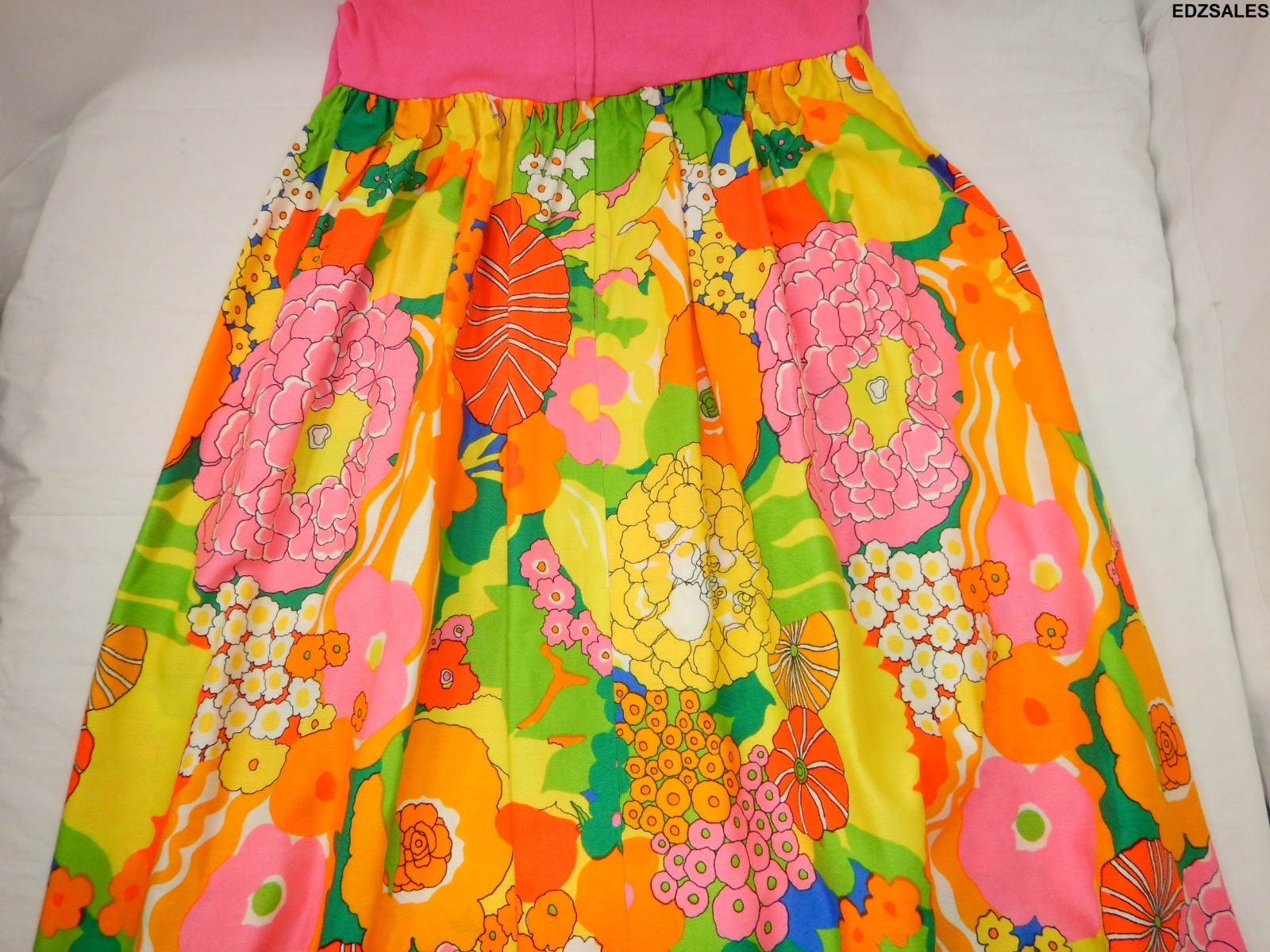 Lilli Diamond Vintage 60s/70s Floral Pattern Dress