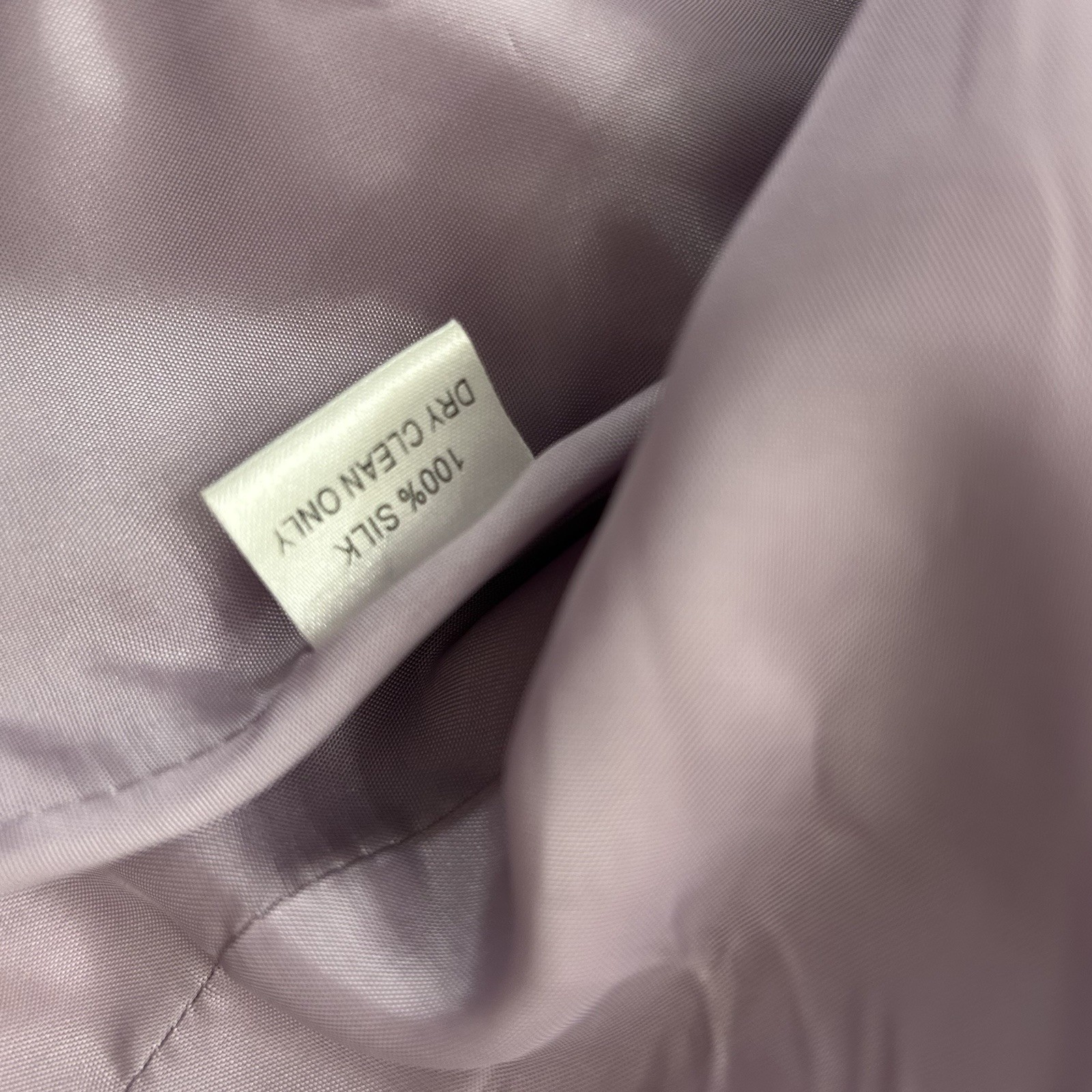 Lillie Rubin X Kay Unger Vintage 1990s 100% Silk Lavender Beaded Dress Jacket 6