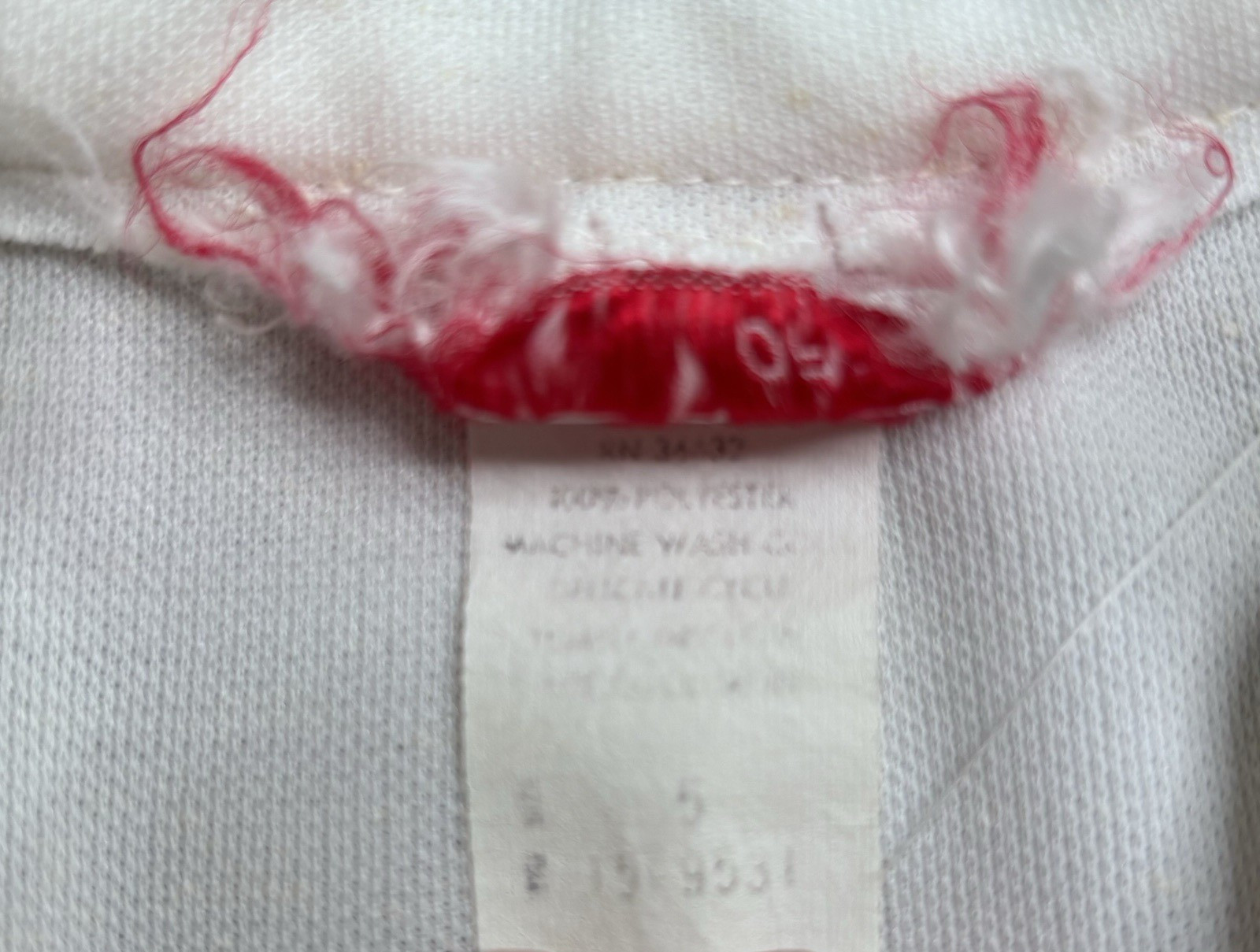VTG 1970’s Jerell Of Texas Women’s White Zip Front Jumpsuit W/ Red Trim Sz 5?