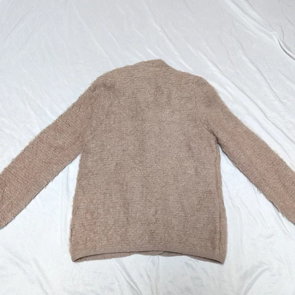 Pitlochry Mohair Wool Scottish Vintage Cardigan Coat Textured With Pockets