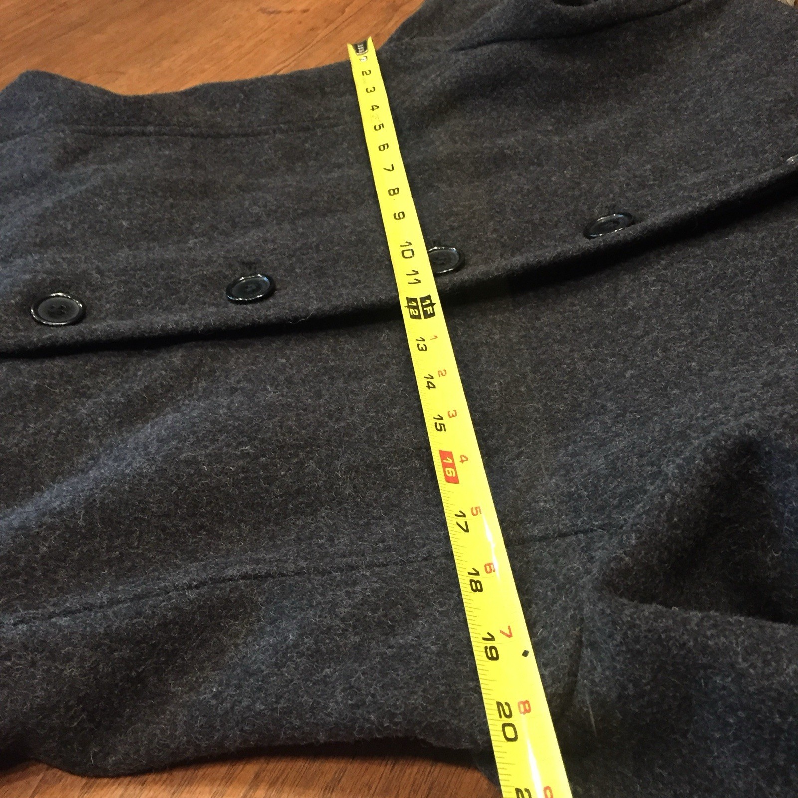 VTG Donnybrook 100% Wool Gray Maxi Coat Womens M Hooded Real Fur Opera