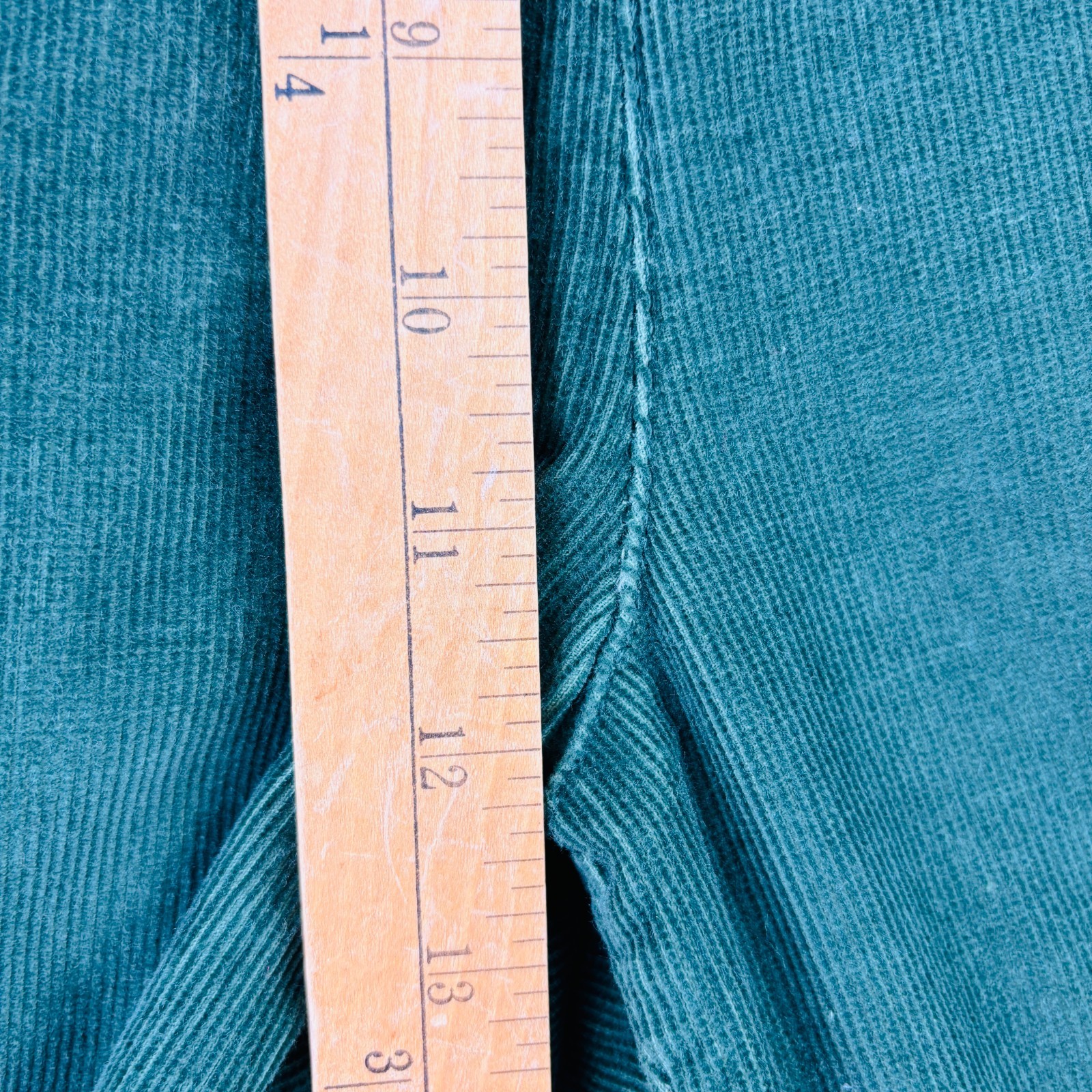 Classic Elements Women Sz 14 Green Corduroy High Waist Pleated Pants 90s VTG NWT