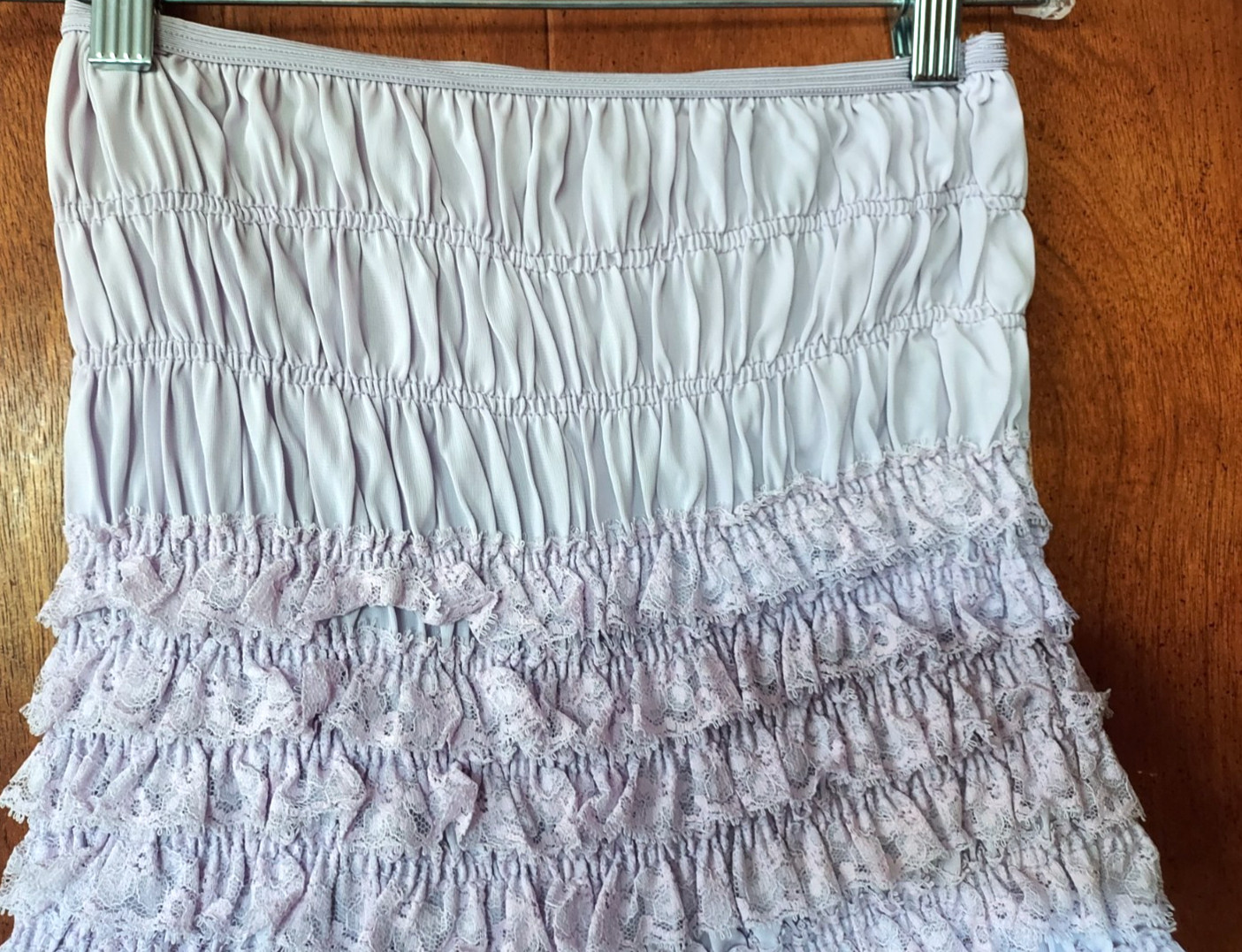 Vintage Sam’s ivory Bloomers large Ruffle Rhumba Pettipants Square Dance Shorts