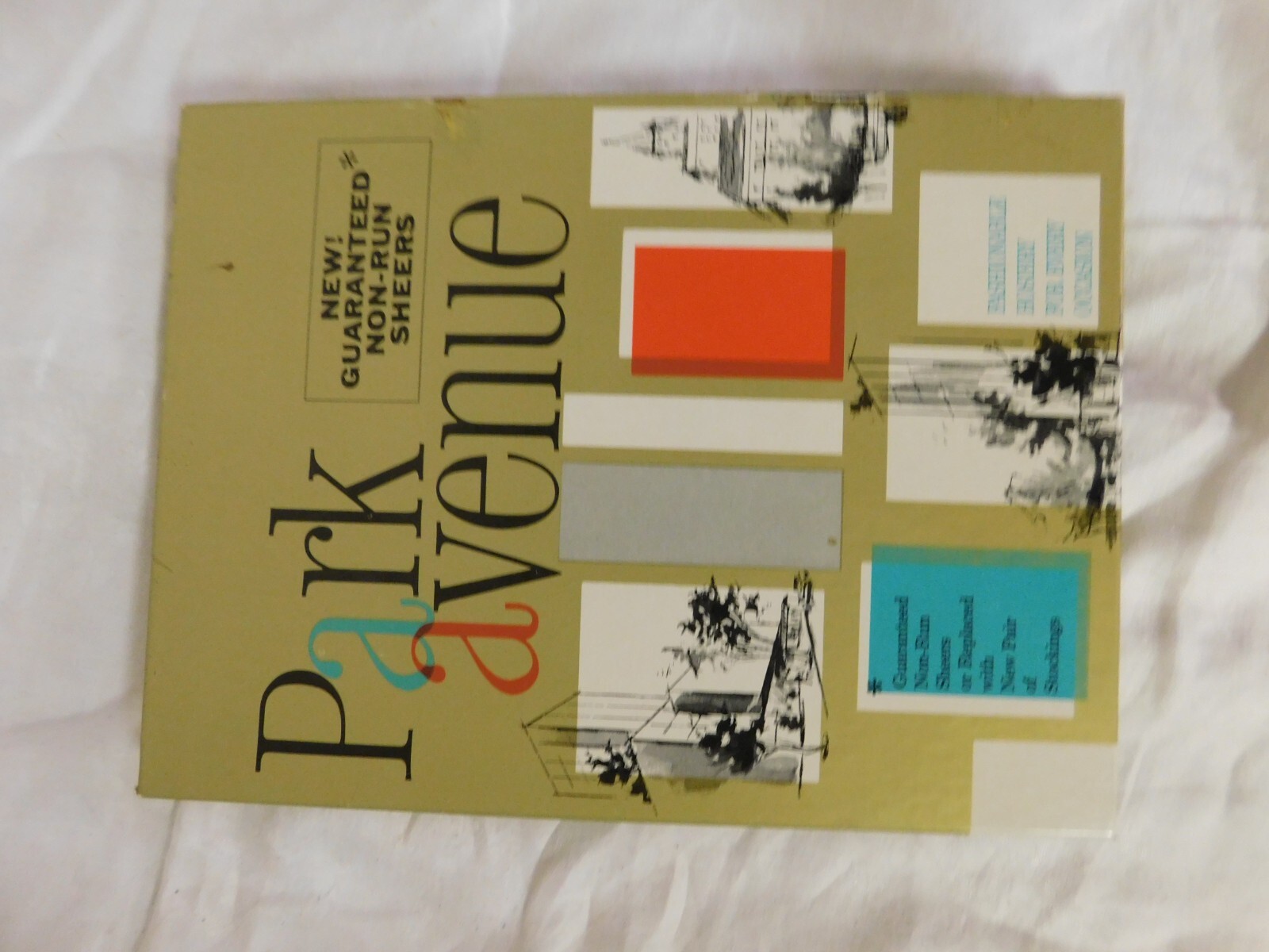 Vintage 2 Pr. PARK AVENUE Rose Taupe Stockings Size 9 1/2 New in Box