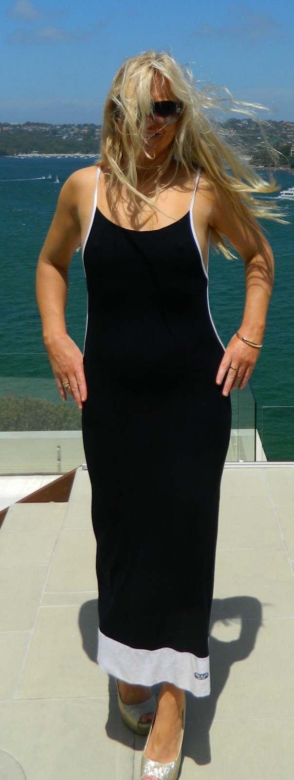 VINTAGE 1990s Diesel Style Lab Sexy Glam Body Hugging Strappy Tie-up Back Dress