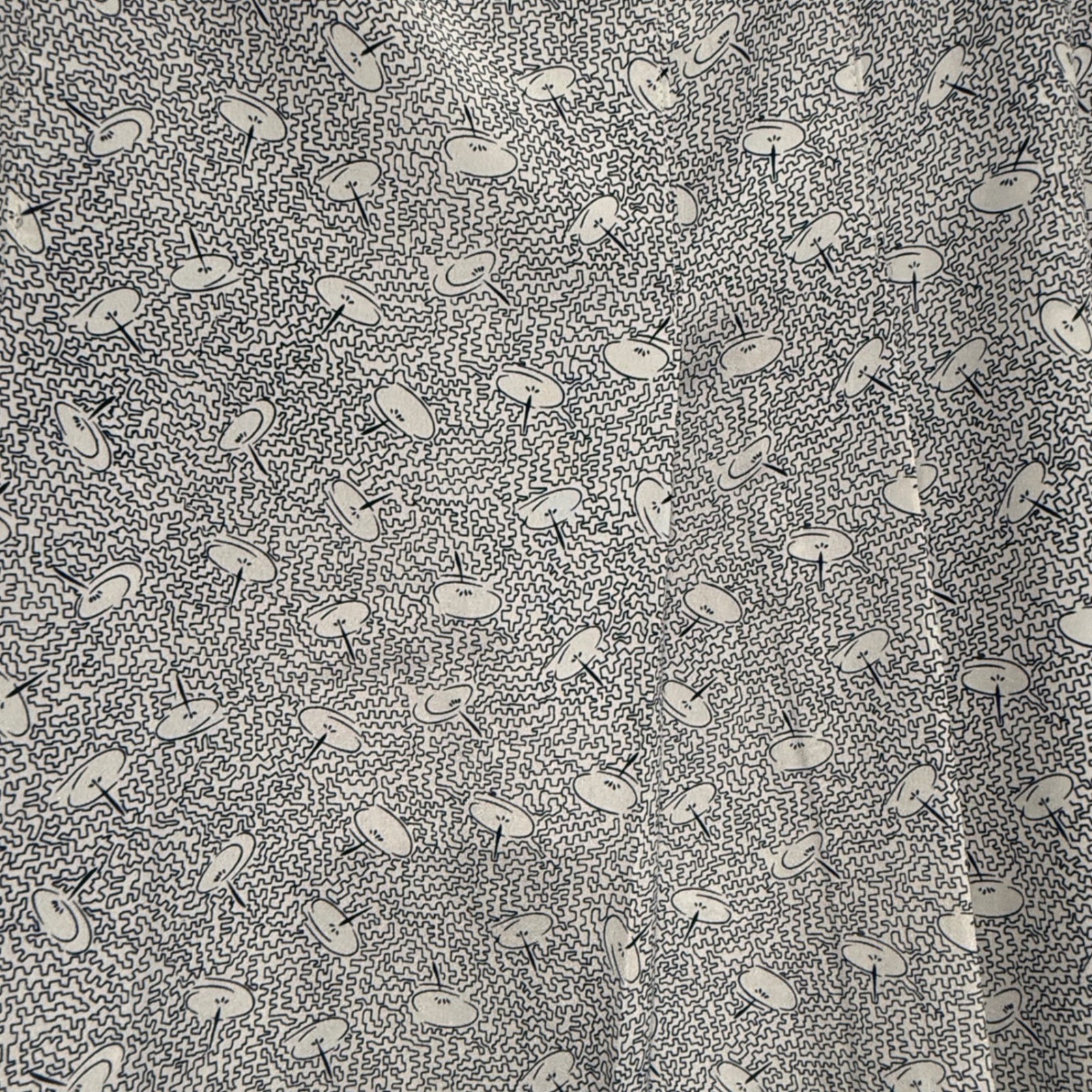 Oscar de la Renta Expressions Womens Vintage A-Line Skirt White Abstract