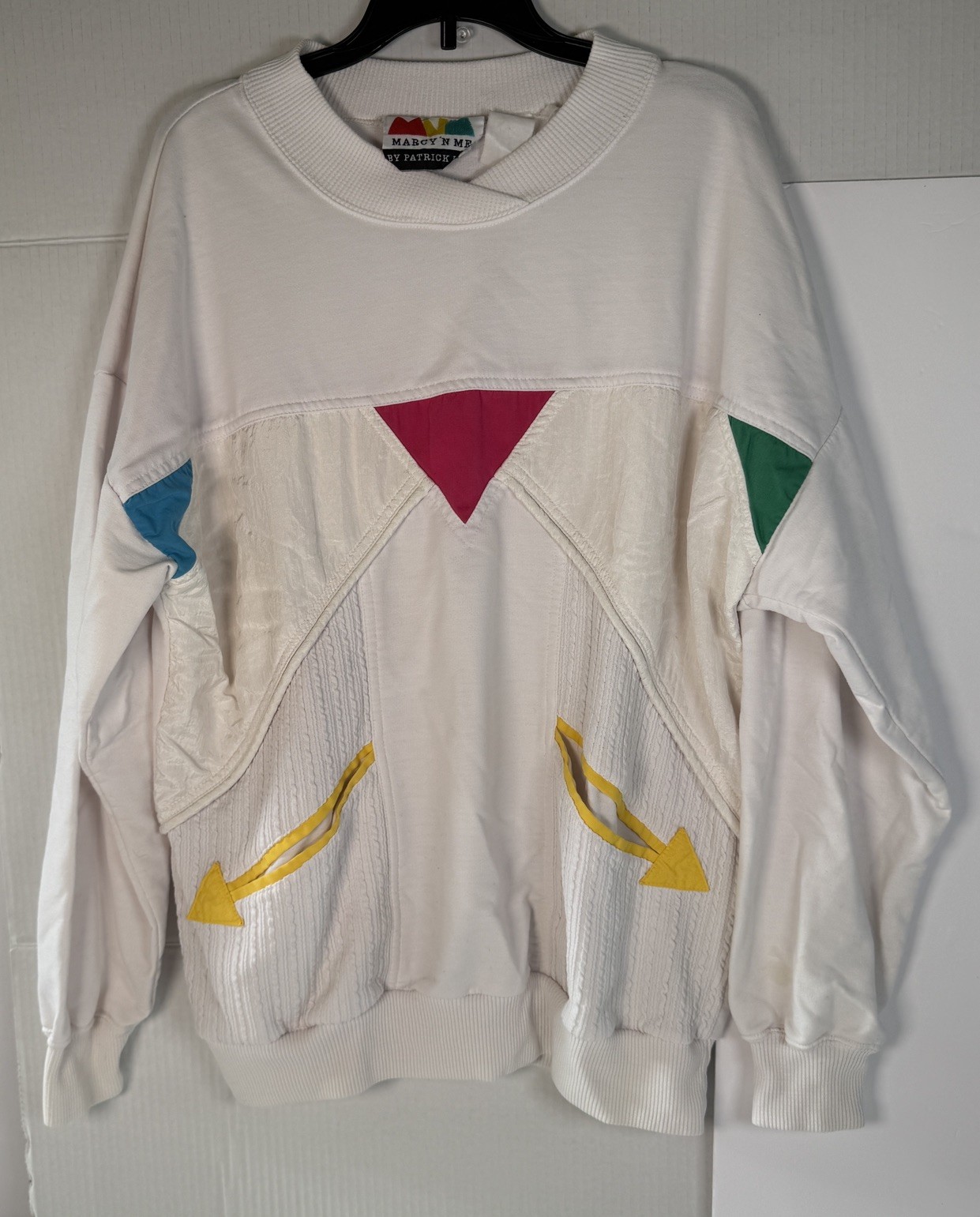 Vintage 80s 90s Color Block Geometric Shirt Marcy and Me by Patrick Lee No Size