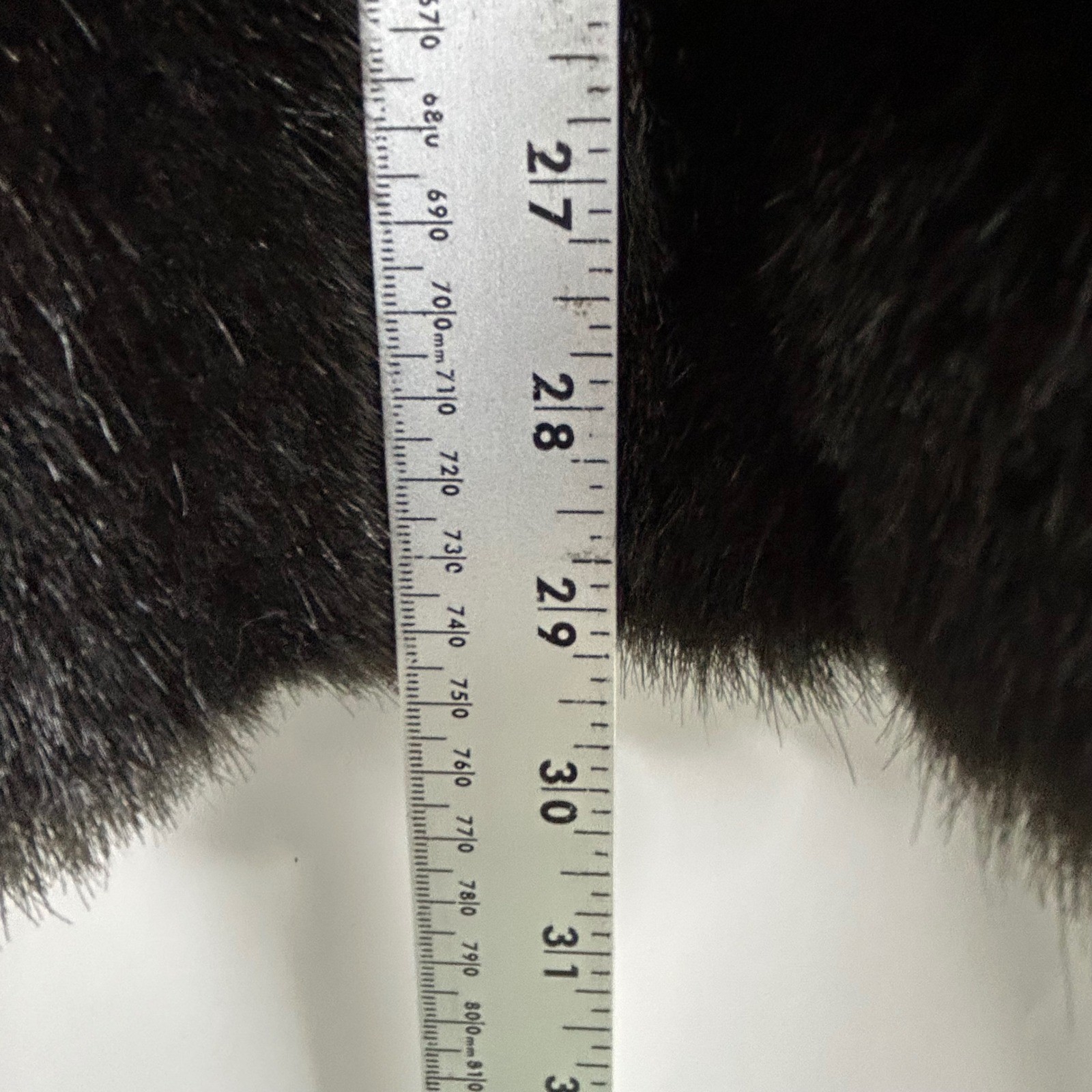 Vintage Monterey Faux Mink Fur Coat Dark Brown Shawl Collar Made USA 16 Mob Wife