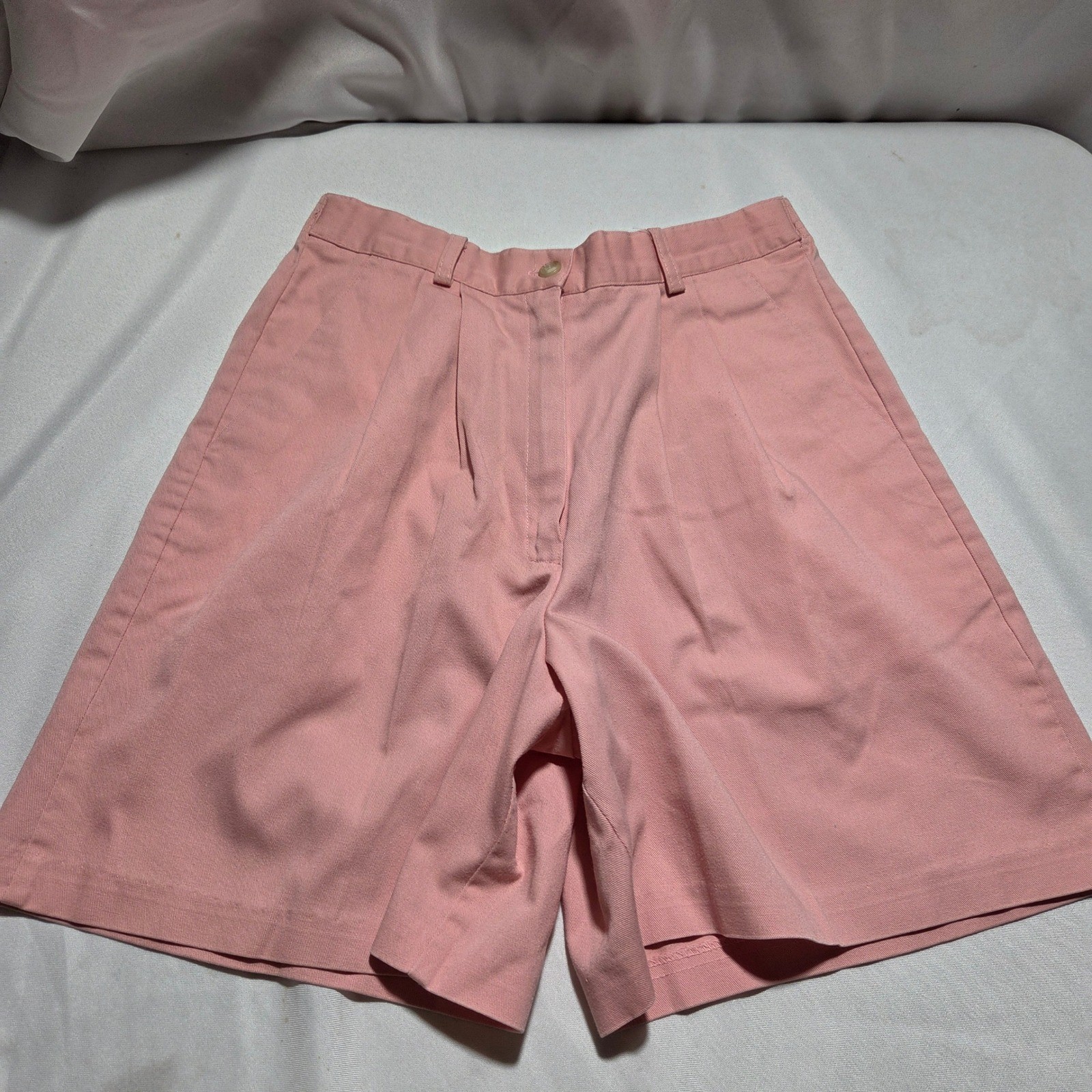 Vintage Jaclyn Smith Sport Pink High Waisted Pleated Shorts Made in USA Size 6