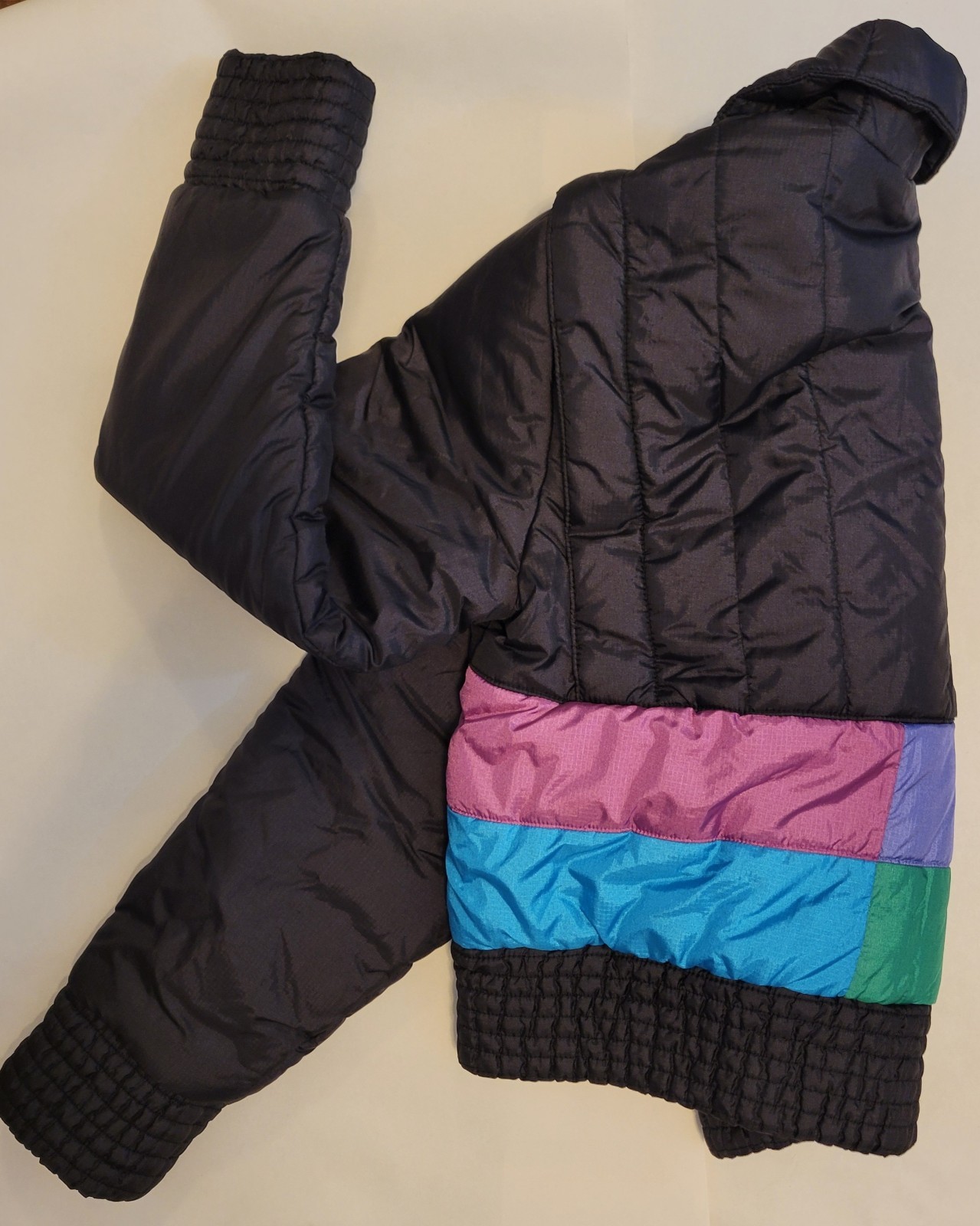 Womens Vintage White Stag Puffer Jacket