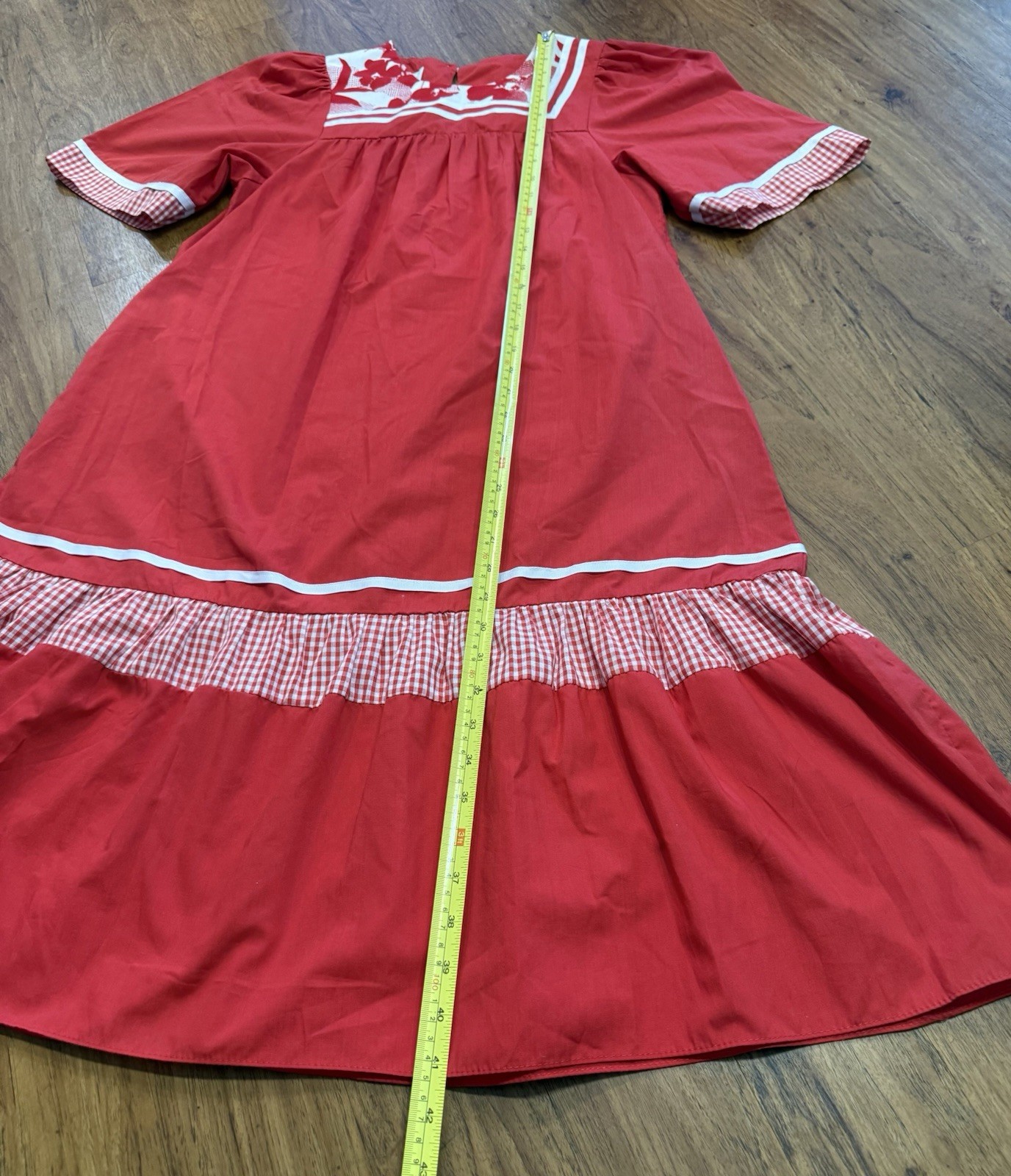 Vintage 80’s Karyl Kaye Palaka Cotton Muu muu Dress Floral Aloha Hawaiian