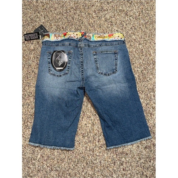 NWT vintage Baby Phat women’s size 20 Blue Denim capris Y2K
