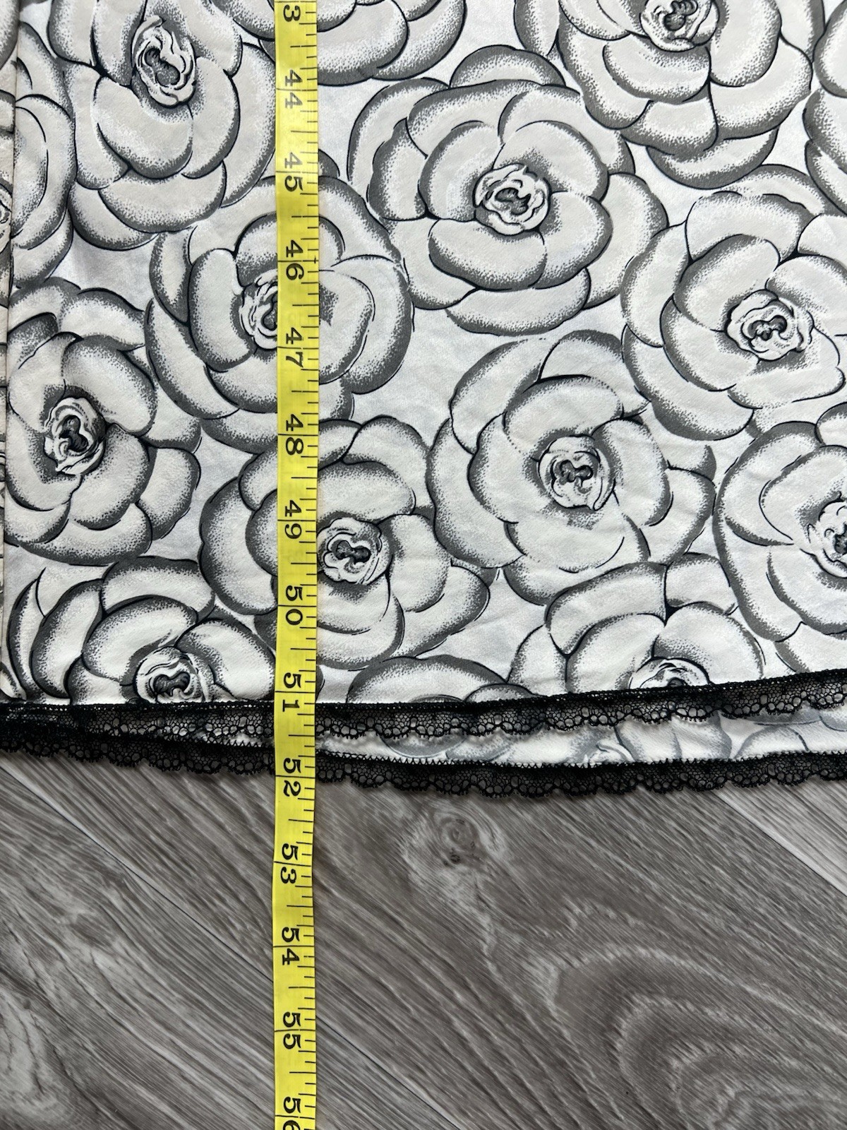 Vintage Gianni Versace Intimo Floral Rose Slip Dress Lace Black White Maxi S